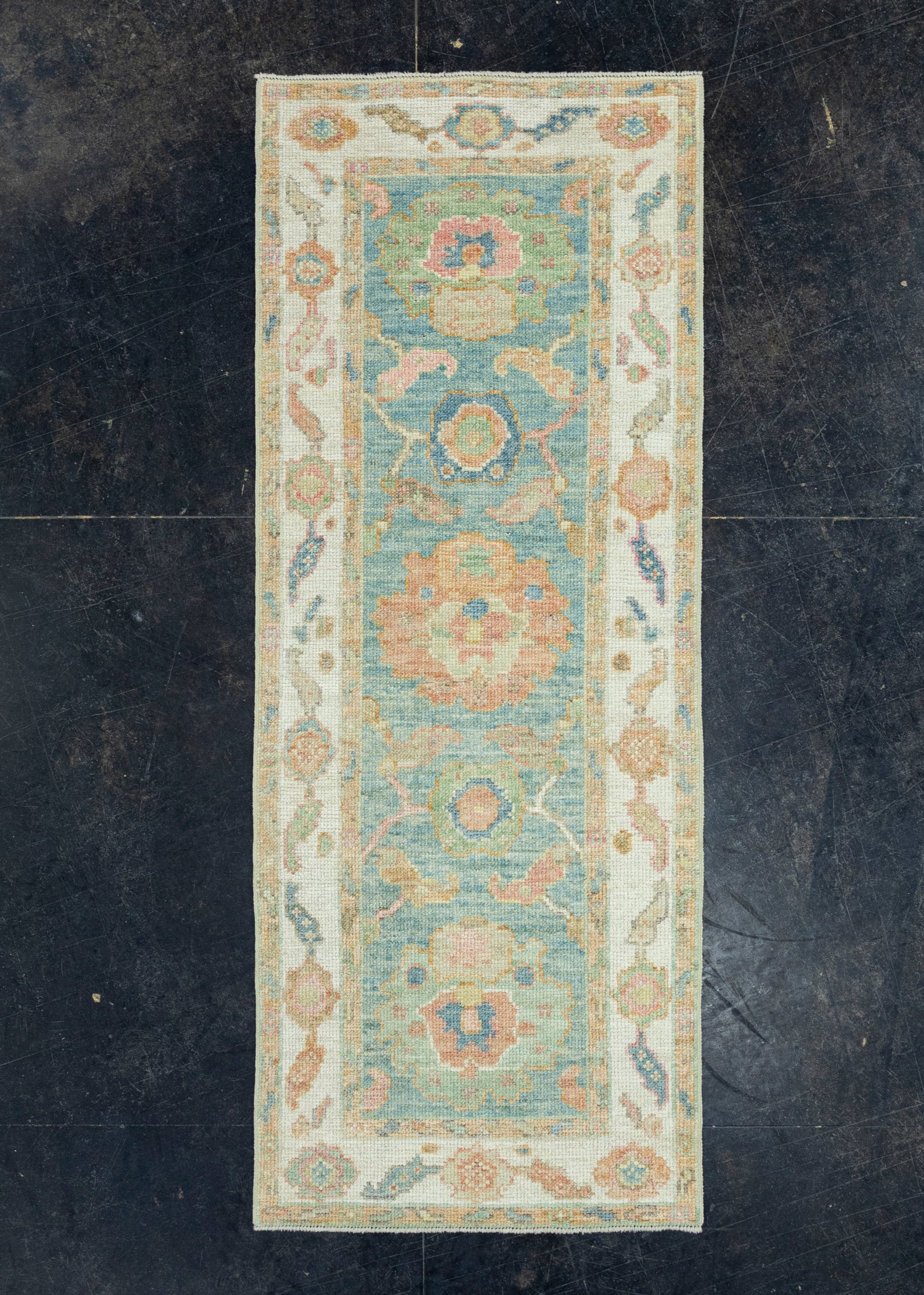 Turkish Oushak Runner Rug 2'2" x 5'8" #17388