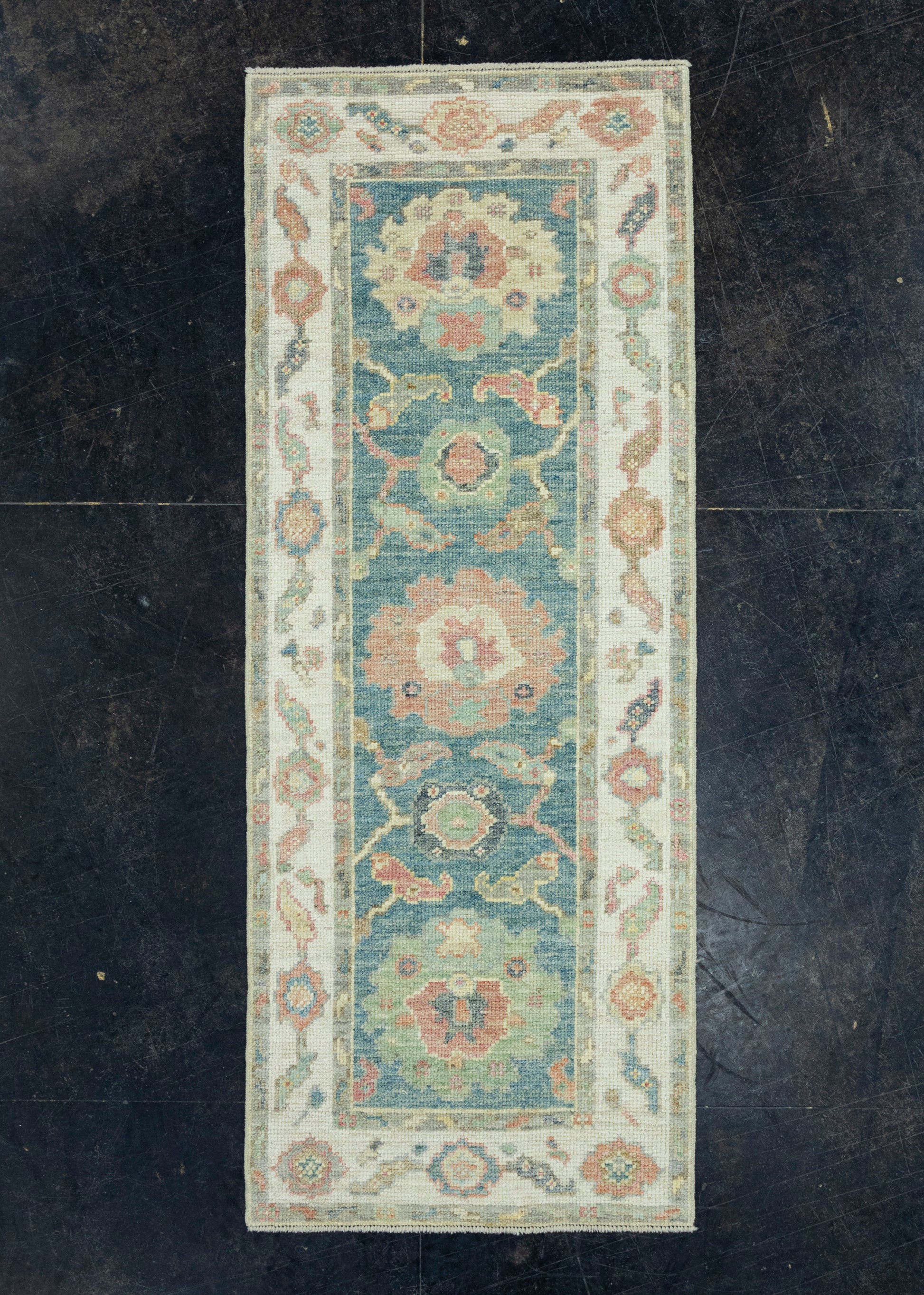 Turkish Oushak Runner Rug 2'3" x 5'9" #17297