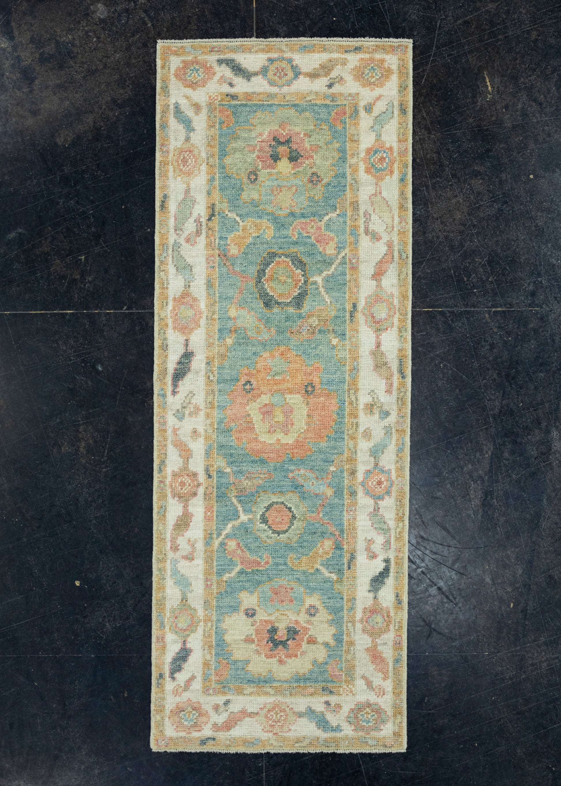 Turkish Oushak Runner Rug 2'3" x 6'2" #17505
