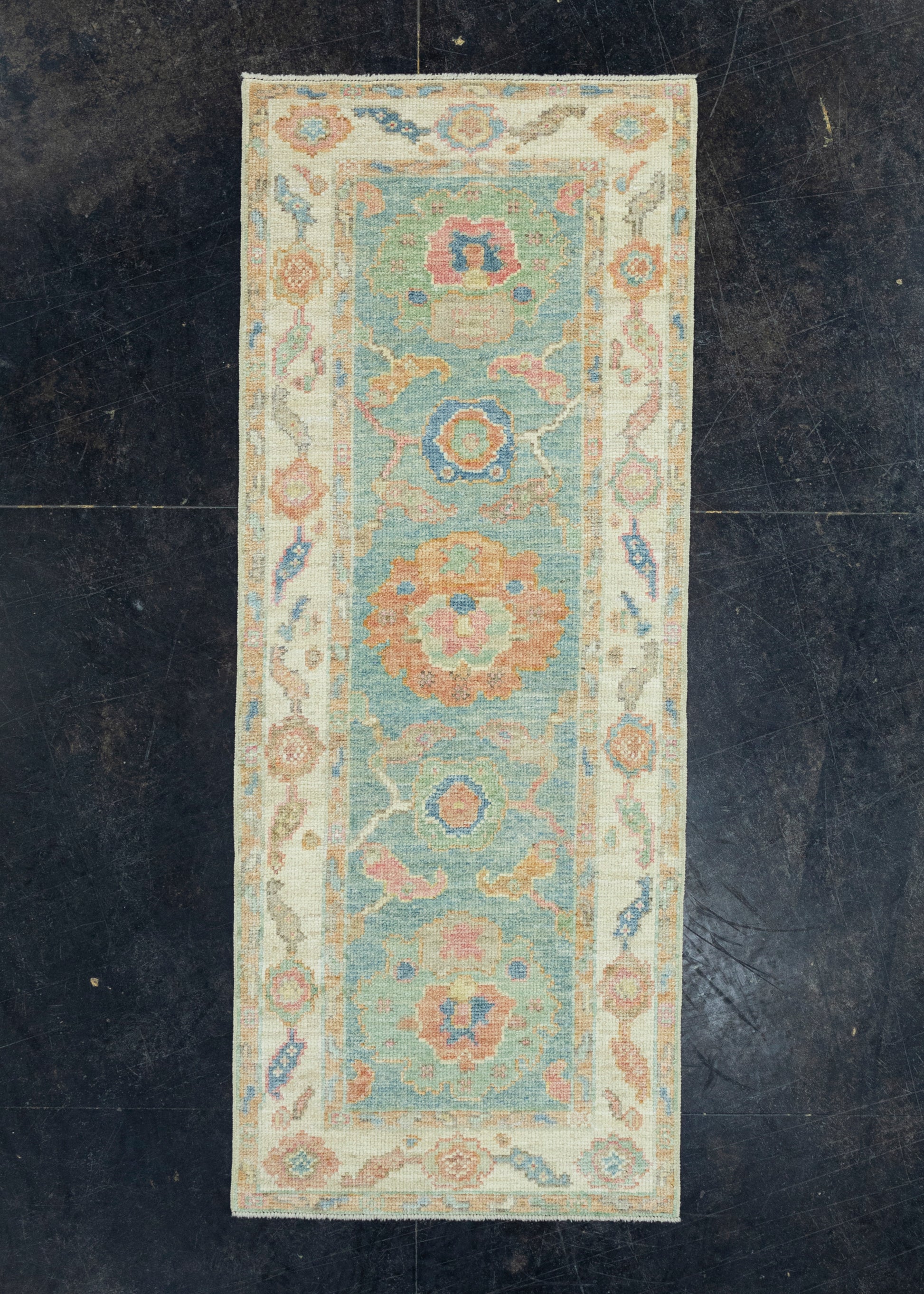Turkish Oushak Runner Rug 2'3" x 5'8" #17258