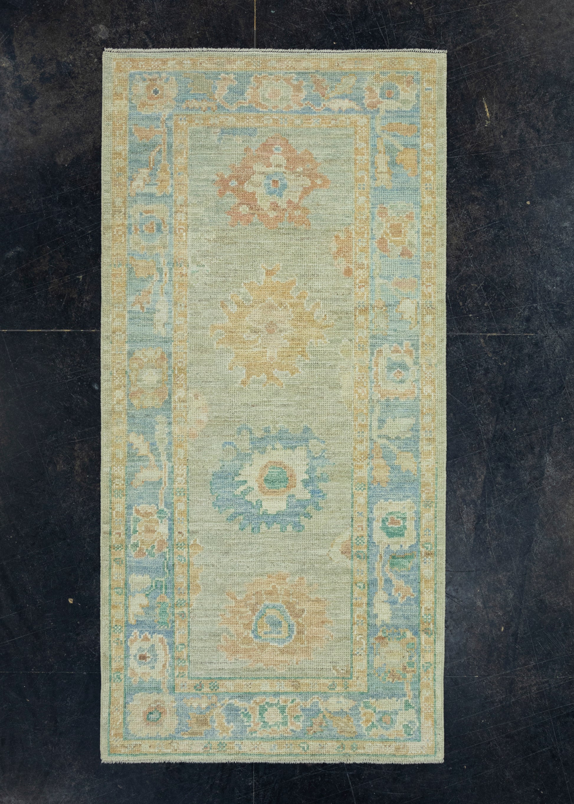 Turkish Oushak Runner Rug 3' x 6'2" #17363