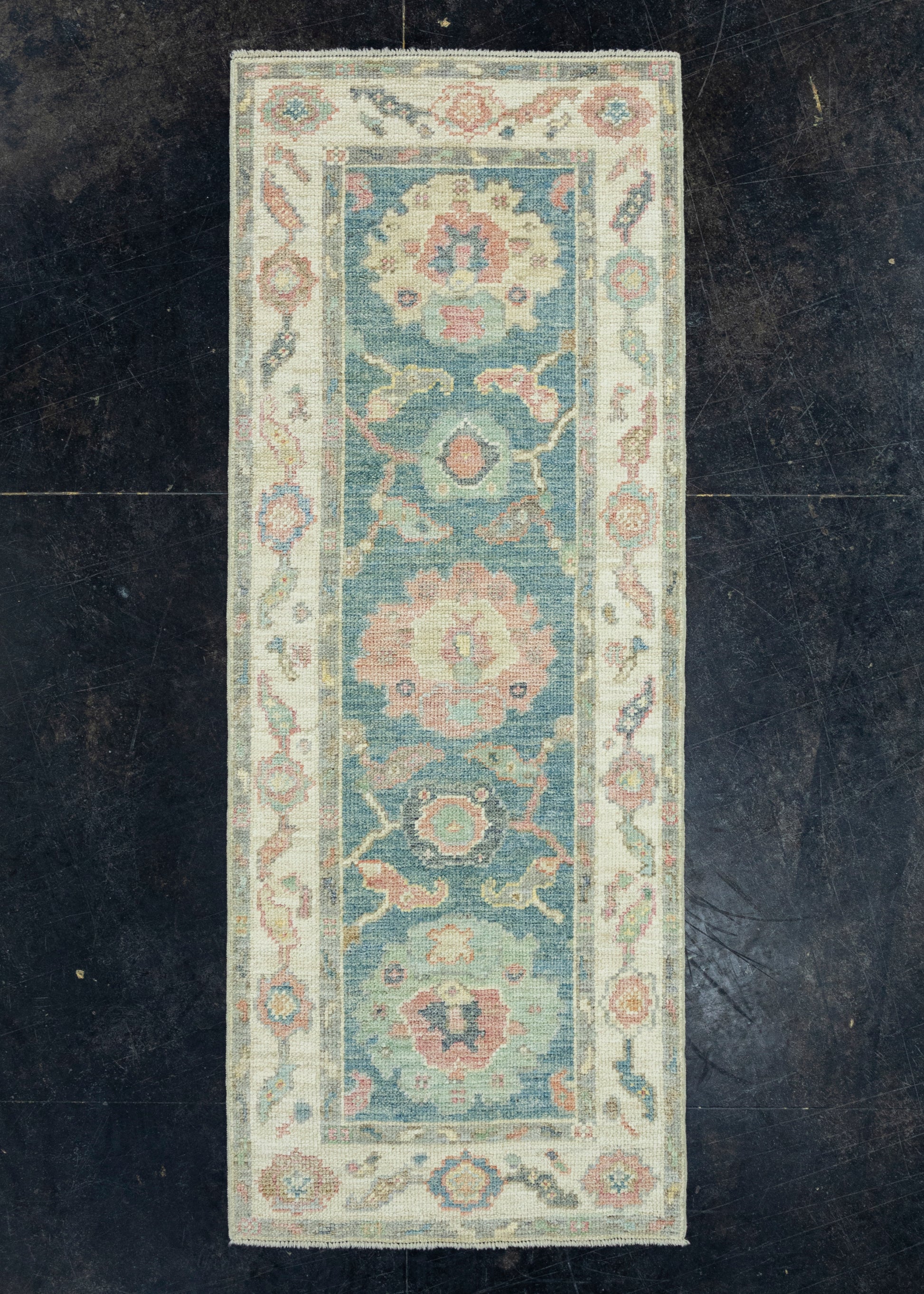 Turkish Oushak Runner Rug 2'3" x 5'10" #17262