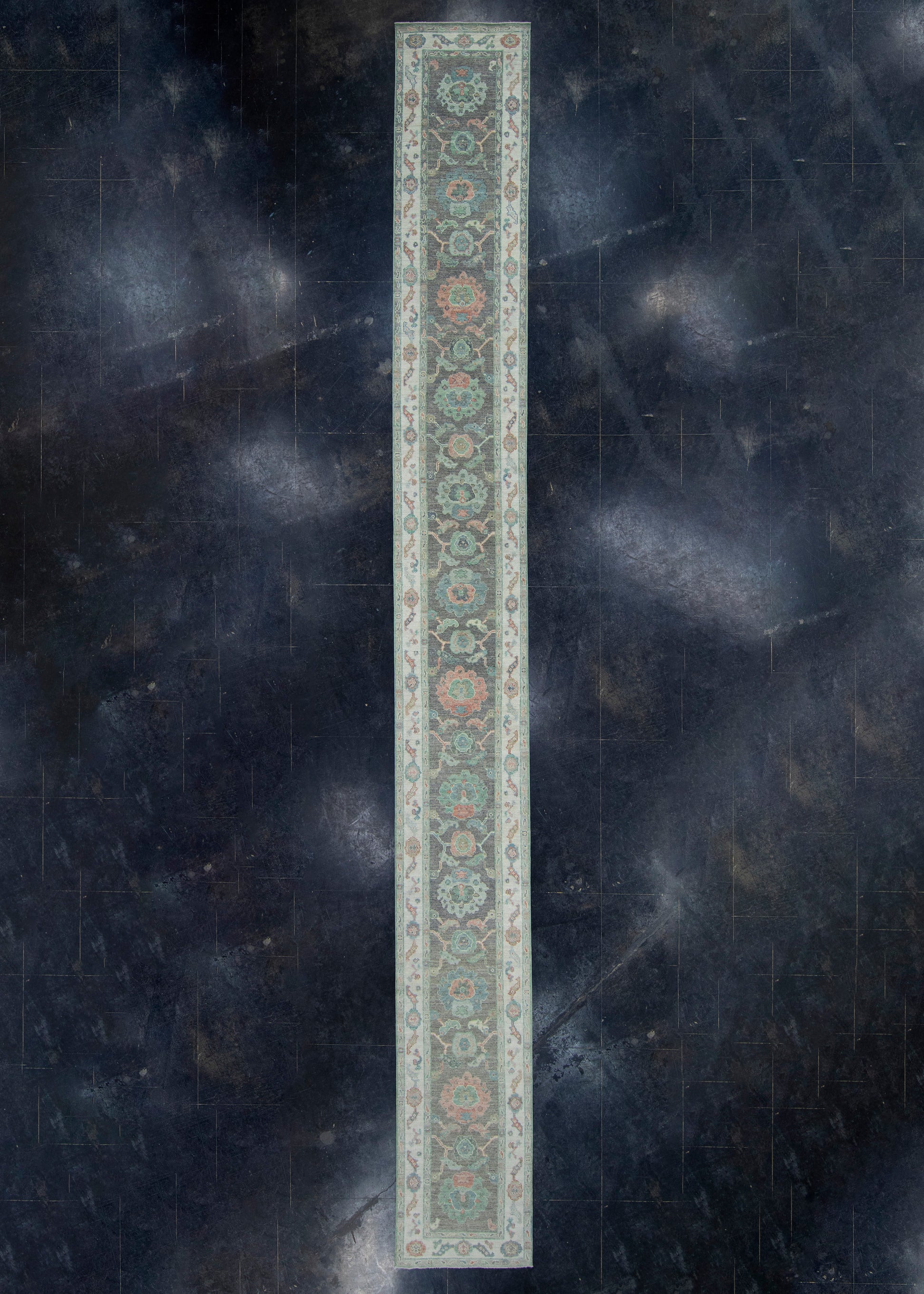 Turkish Oushak Runner Rug 2'8" x 24'3" #17403