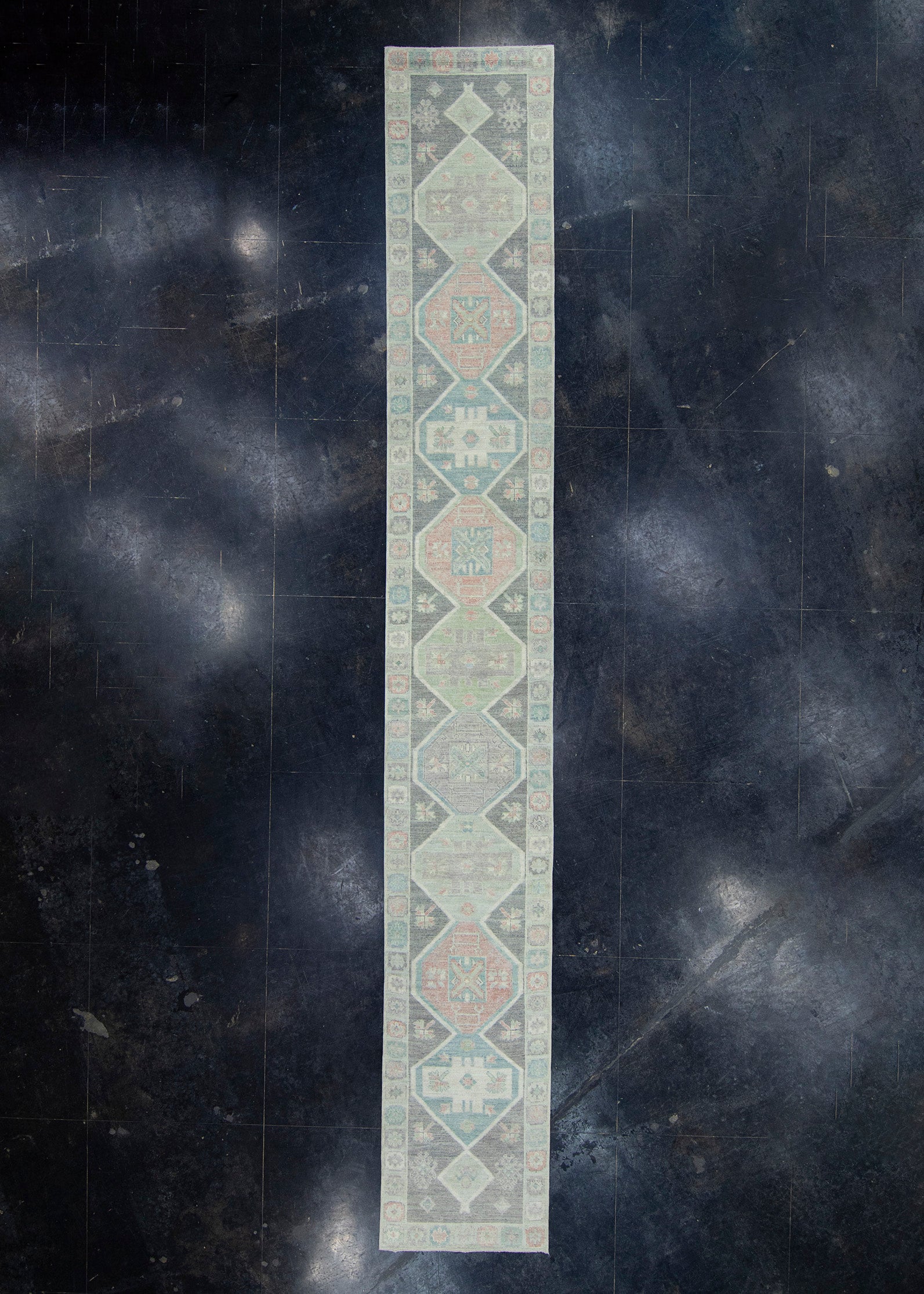 Turkish Oushak Runner Rug 2'10" x 20'5" #17223