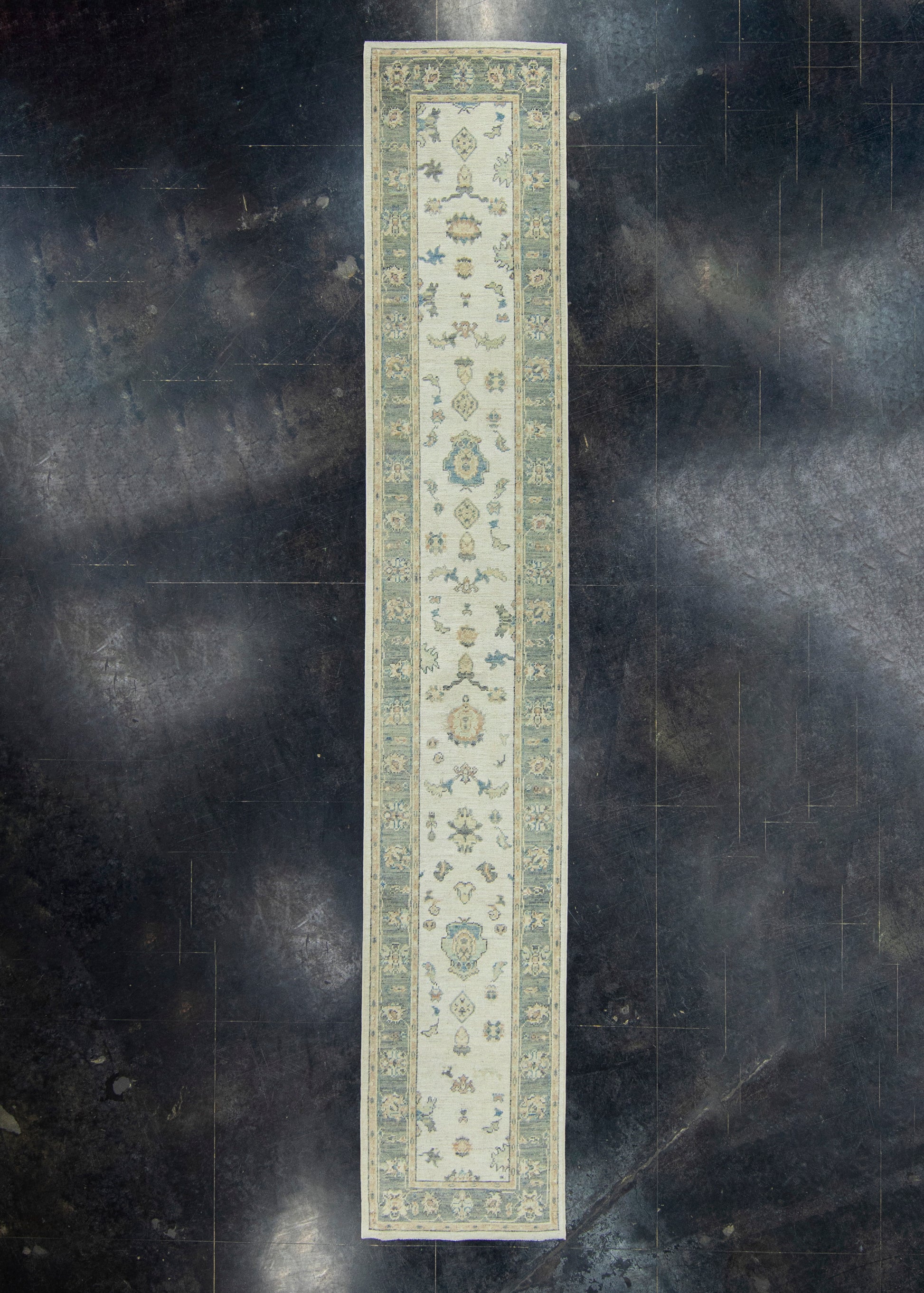 Turkish Oushak Runner Rug 2'9" x 16'3" #17722