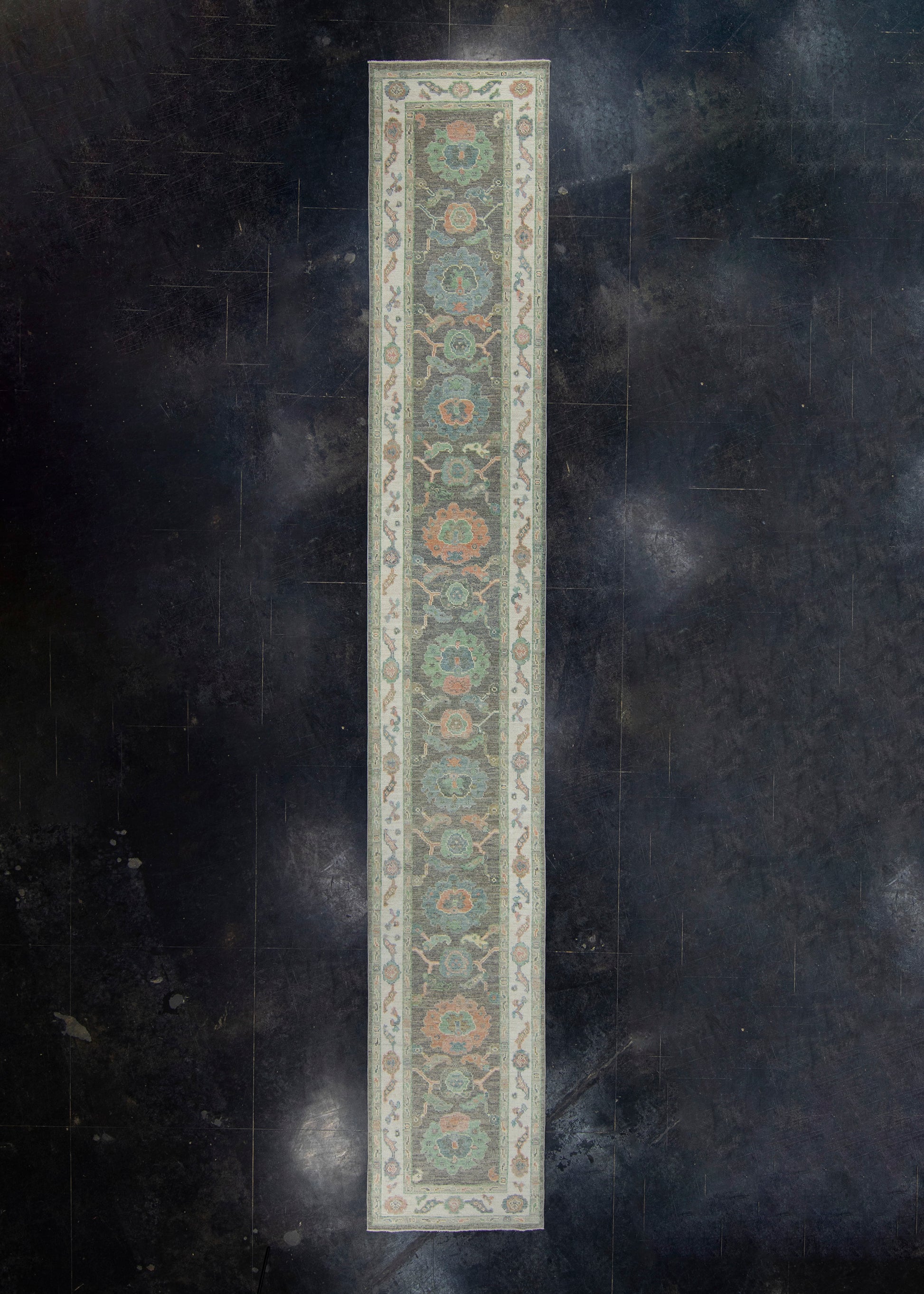 Turkish Oushak Runner Rug 2'11" x 19' #17555