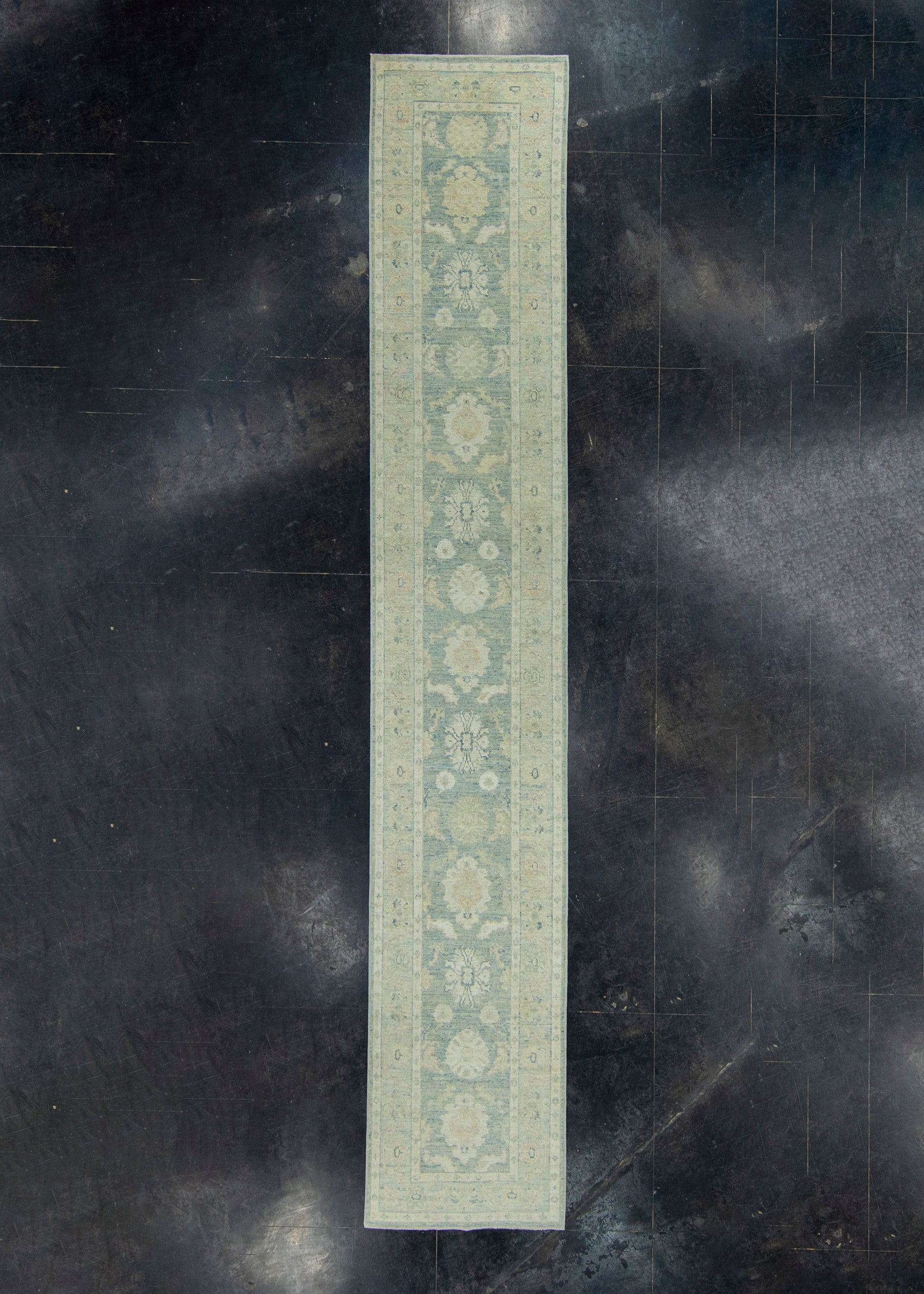 Turkish Oushak Runner Rug 2'10" x 16'3" #17841