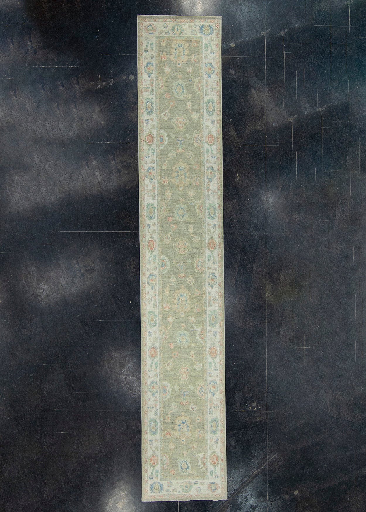 Turkish Oushak Runner Rug 2'10" x 16'3" #17821