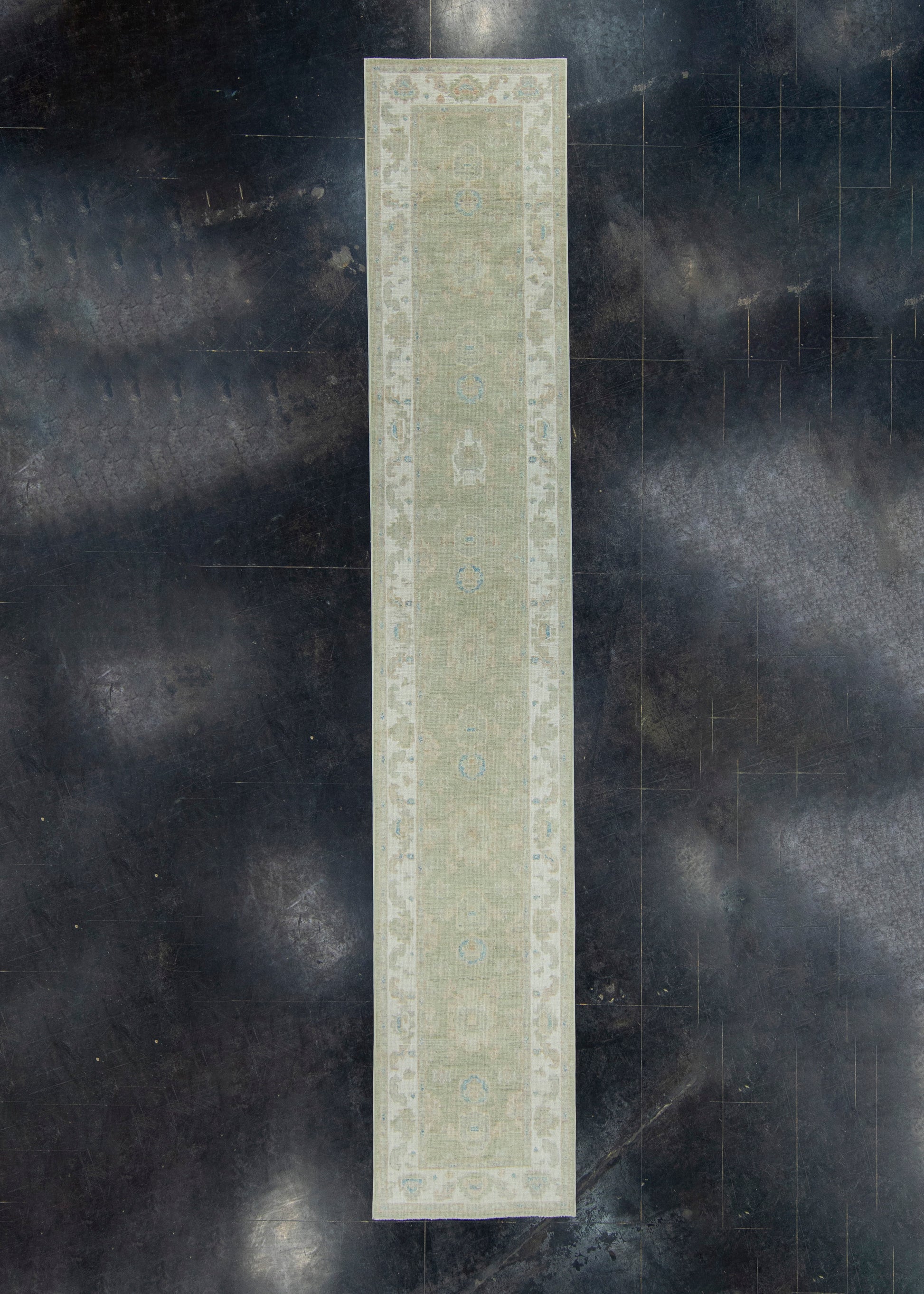 Turkish Oushak Runner Rug 2'10" x 16'1" #17937