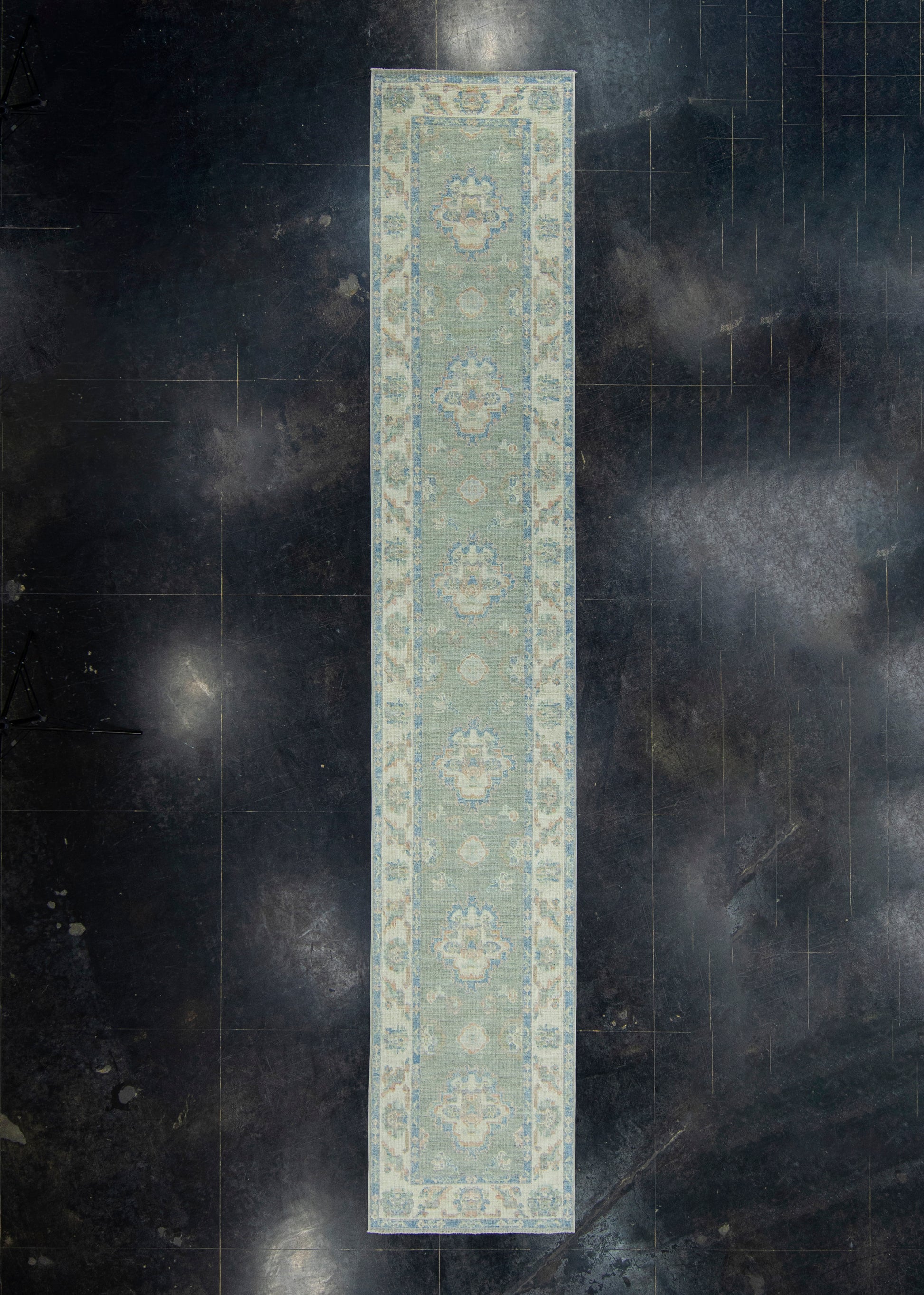 Turkish Oushak Runner Rug 2'10" x 16'1" #17746