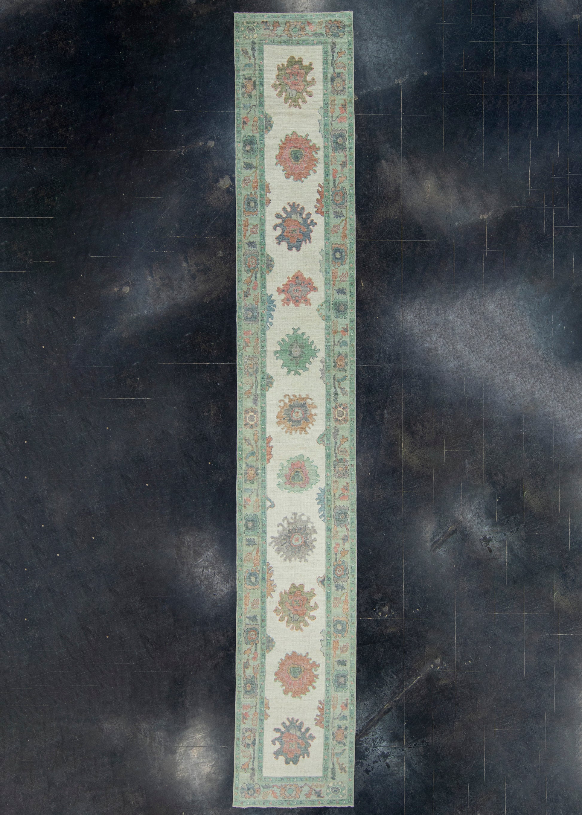 Turkish Oushak Runner Rug 2'10" x 18'9" #17405