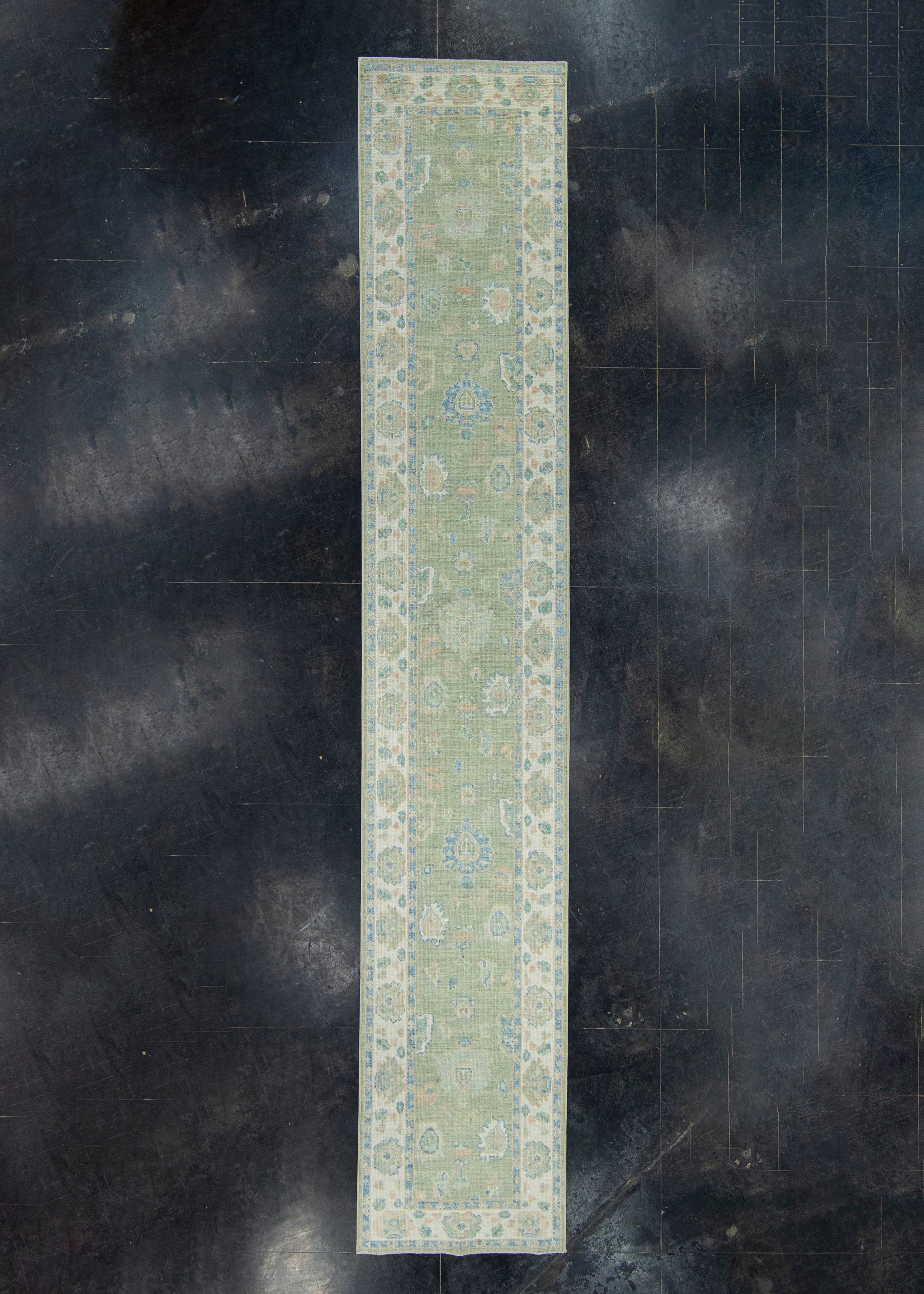 Turkish Oushak Runner Rug 2'10" x 16'1" #17902