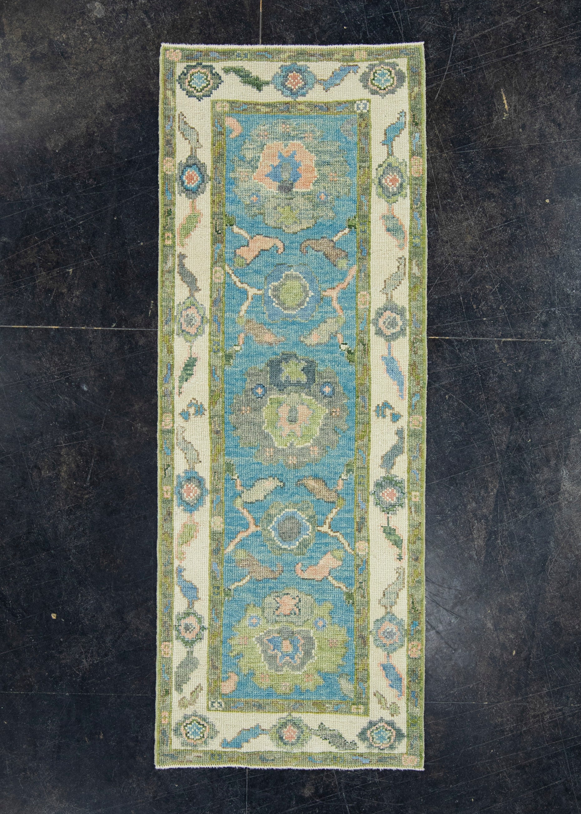 Turkish Oushak Runner Rug 2'2" x 5'11" #17171