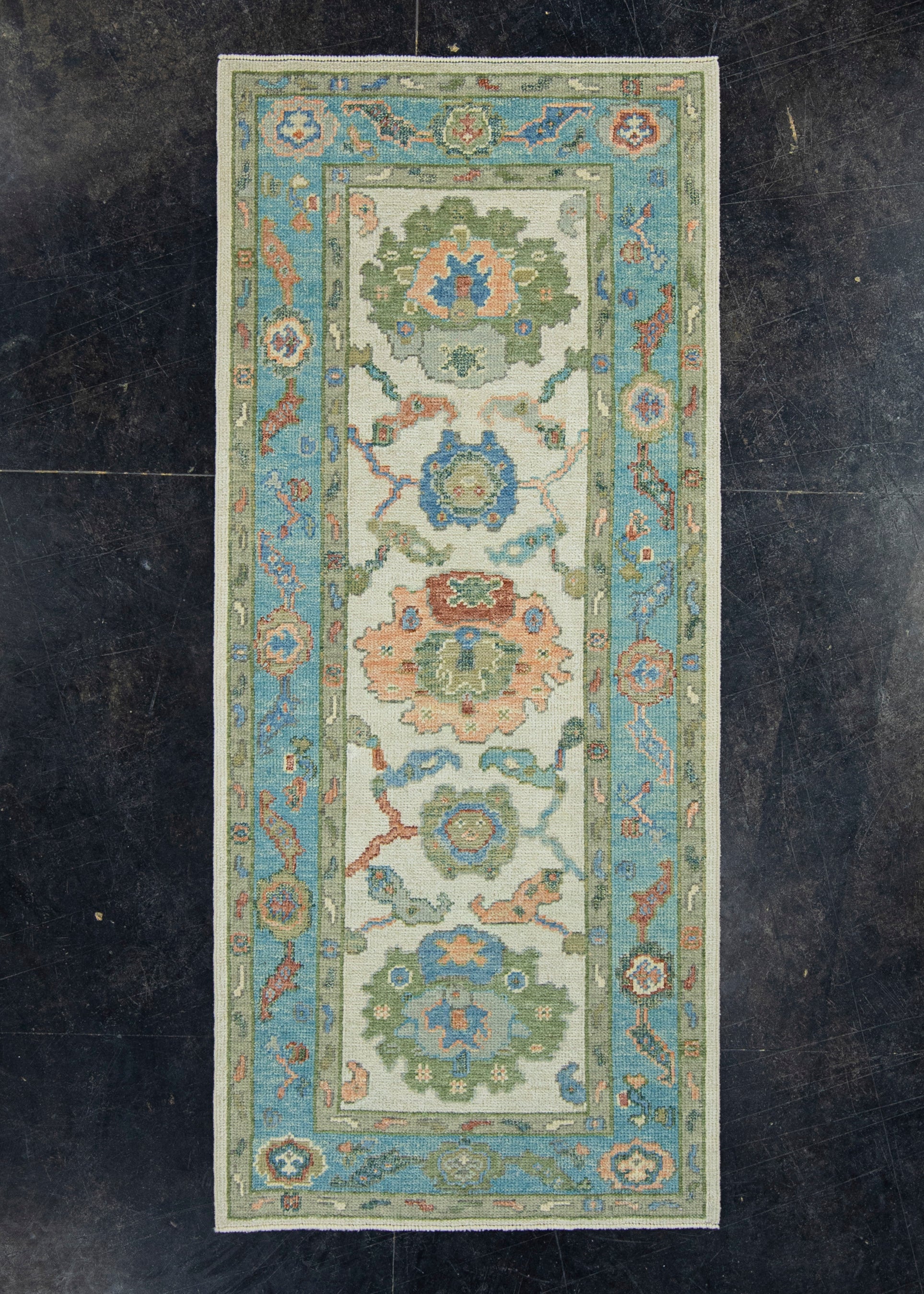 Turkish Oushak Runner Rug 2'8" x 6'3" #17071