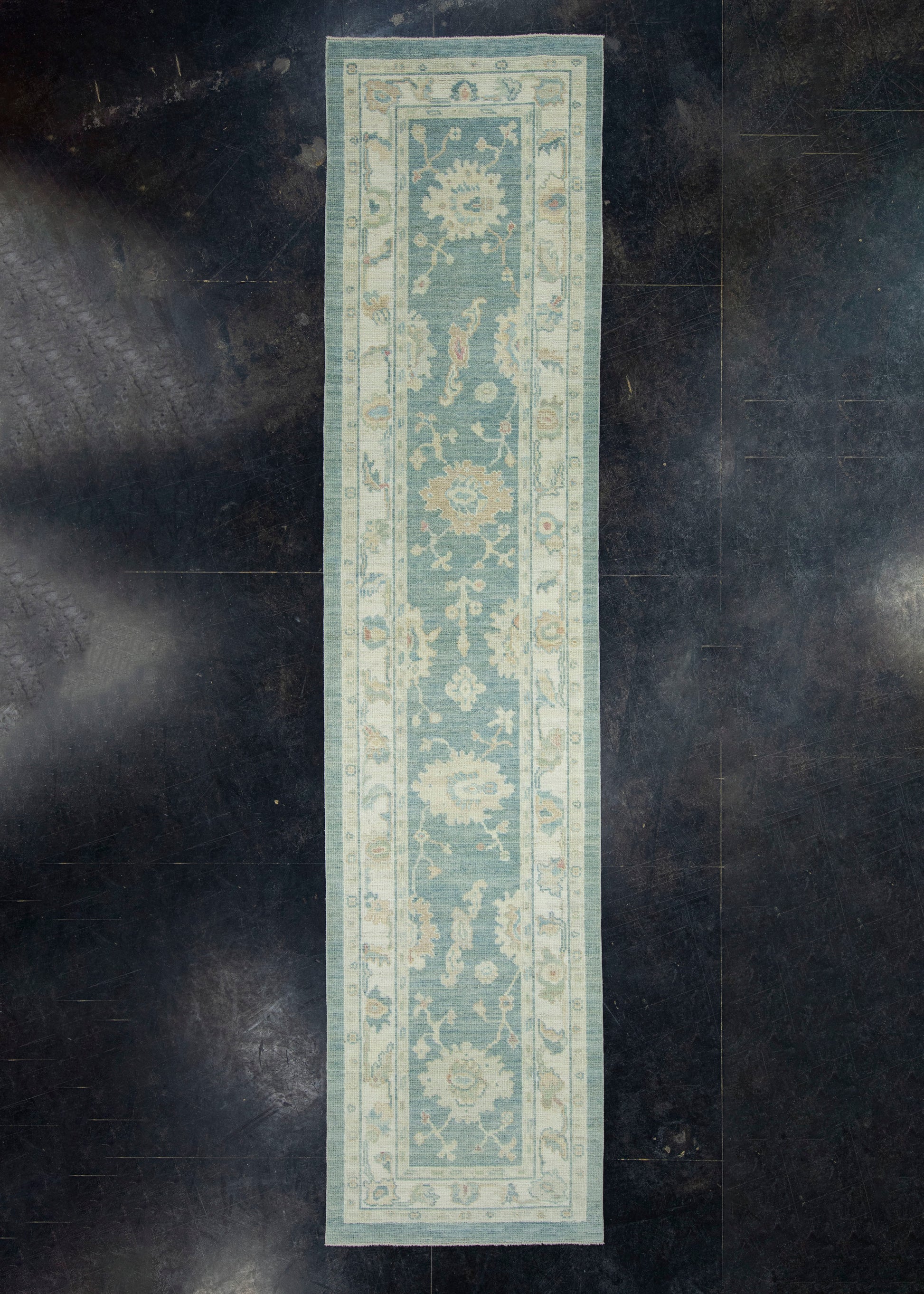 Turkish Oushak Runner Rug 2'10" x 12'5" #17283