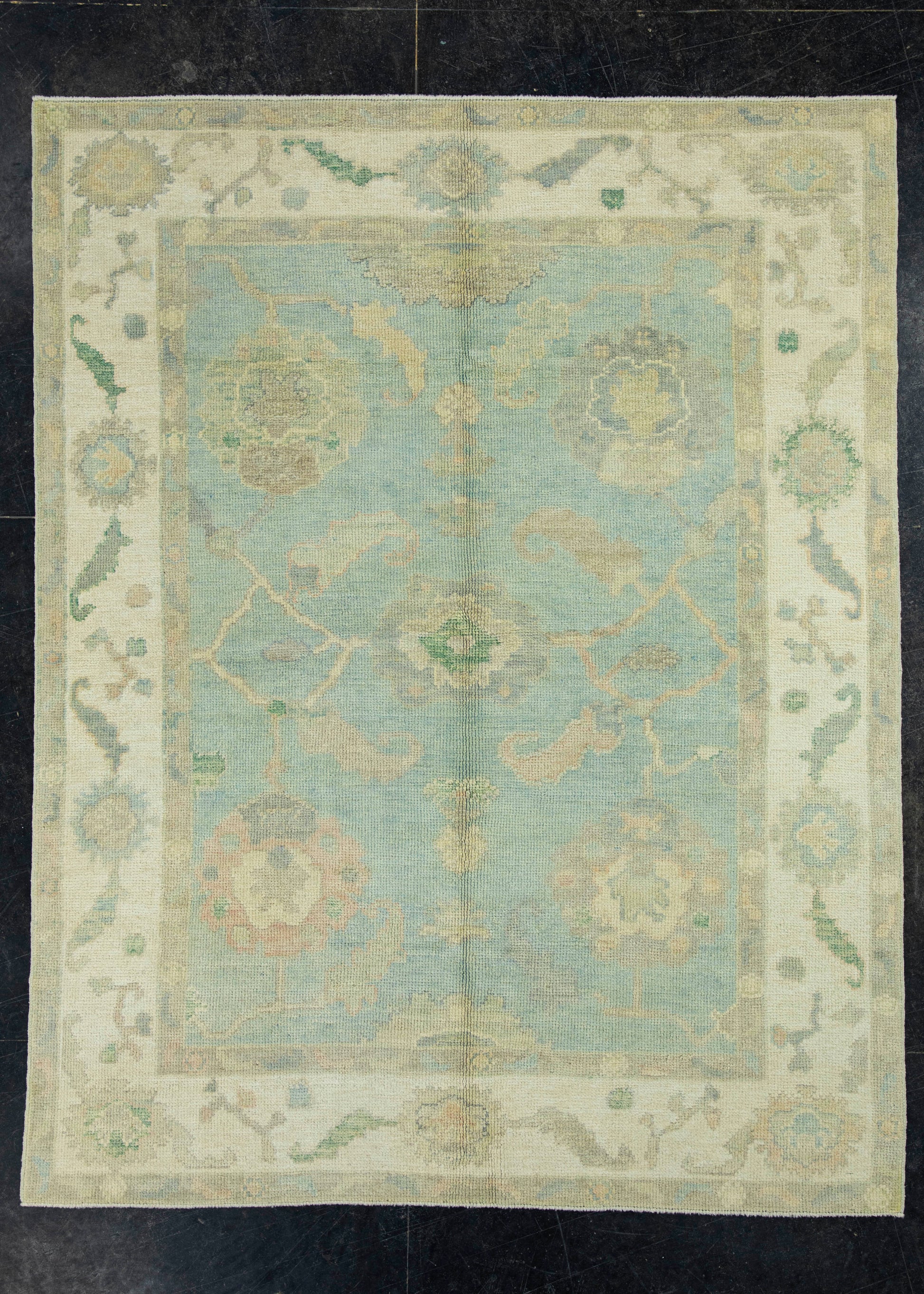 Turkish Oushak Rug 5' x 6'4" #17030