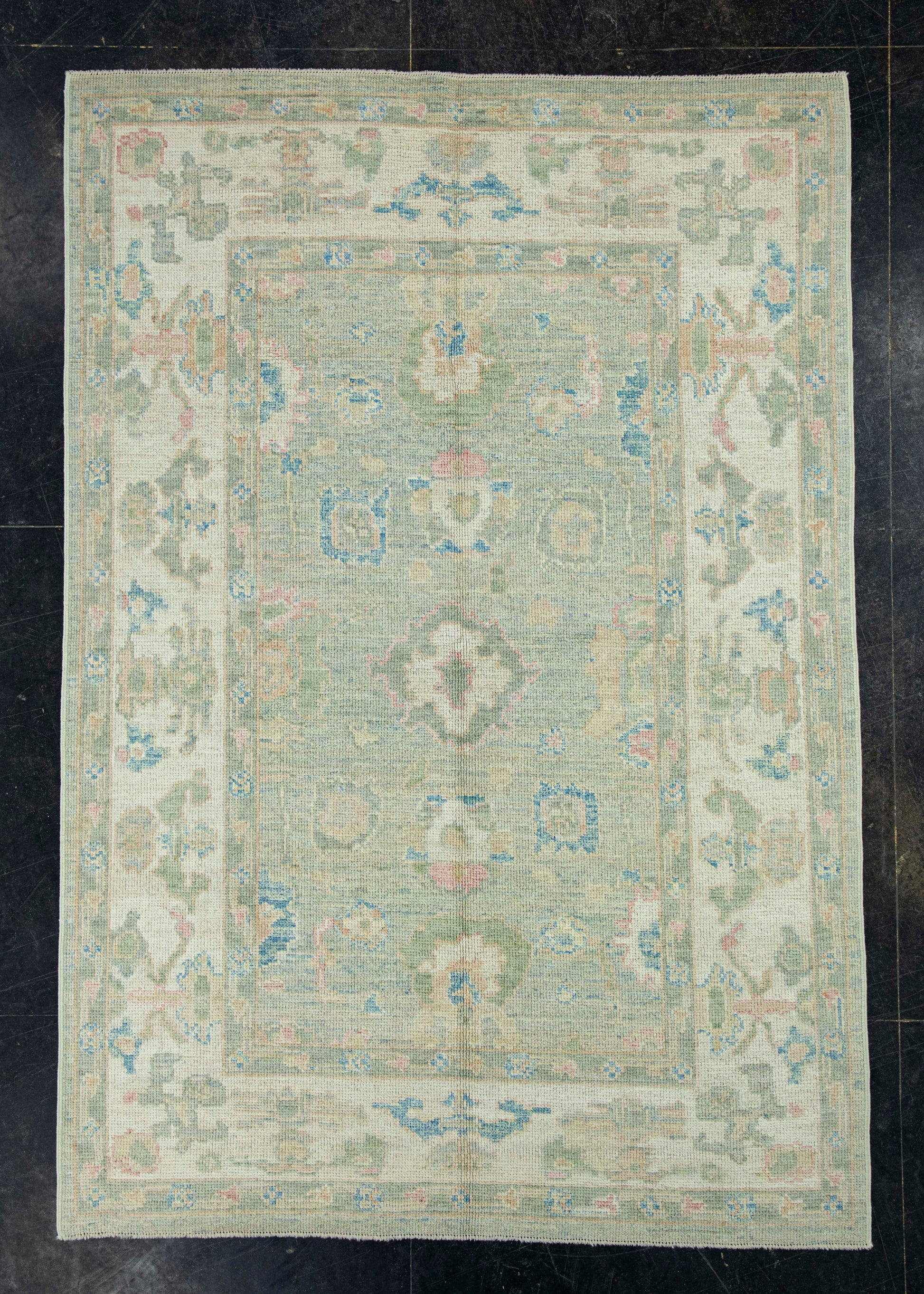 Turkish Oushak Rug 4'11" x 7'1" #17890