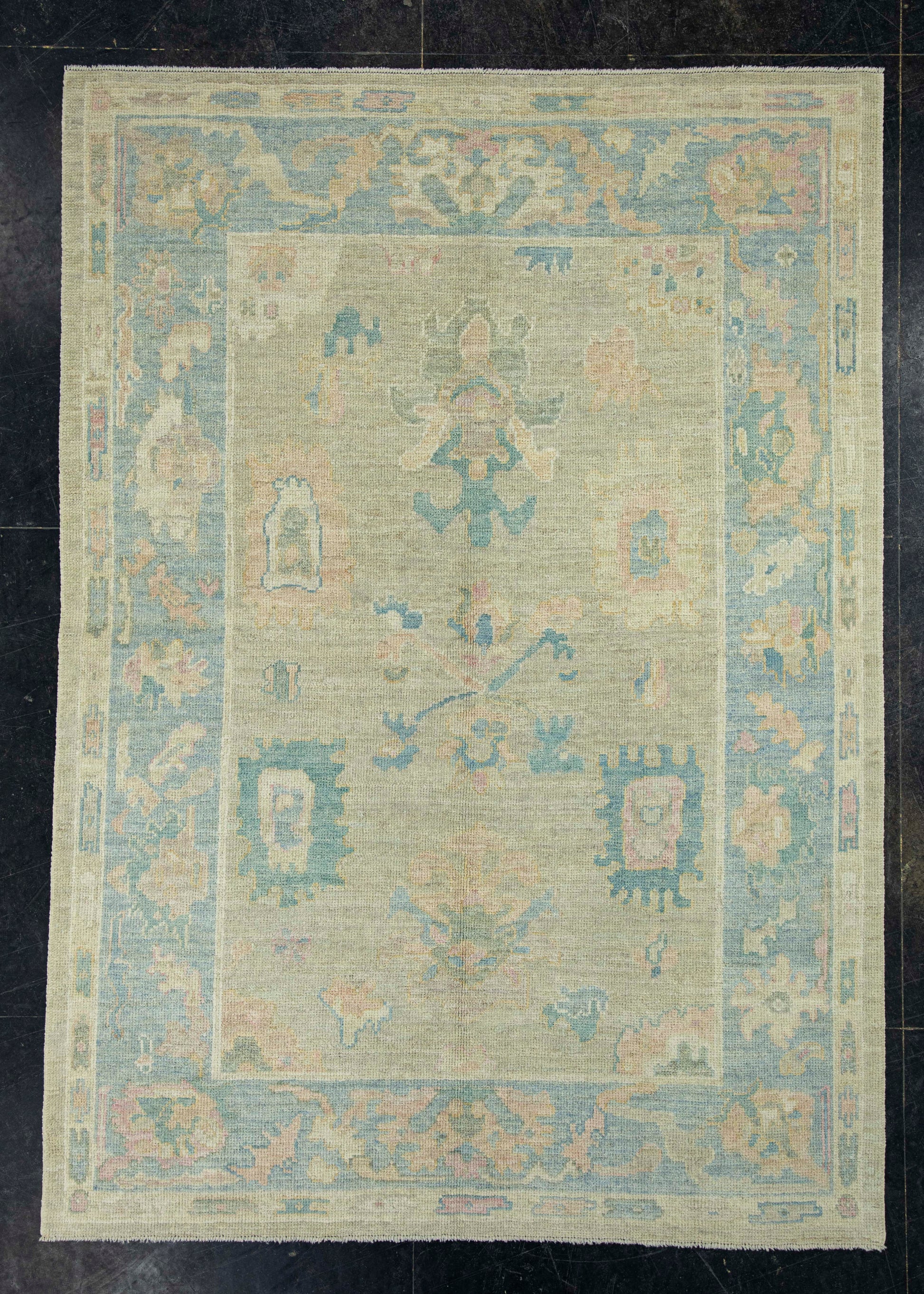 Turkish Oushak Rug 5'1" x 7'2" #17362