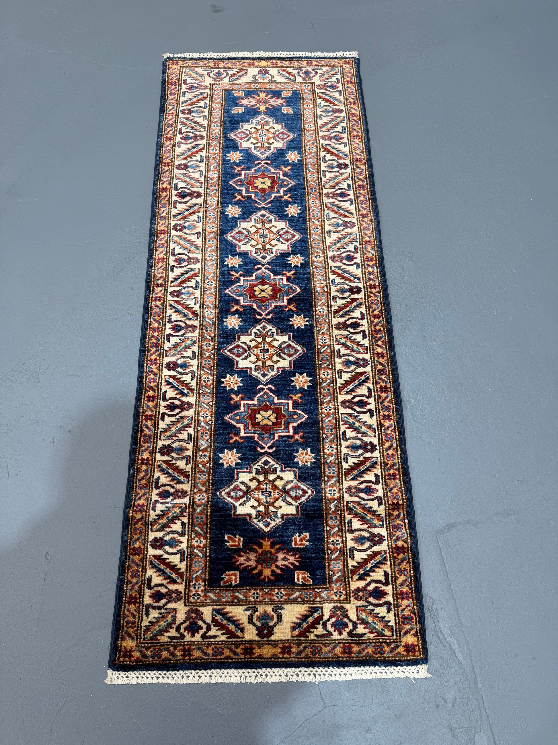 Oriental Hand Knotted Rug 2'1" x 5'8" #21417