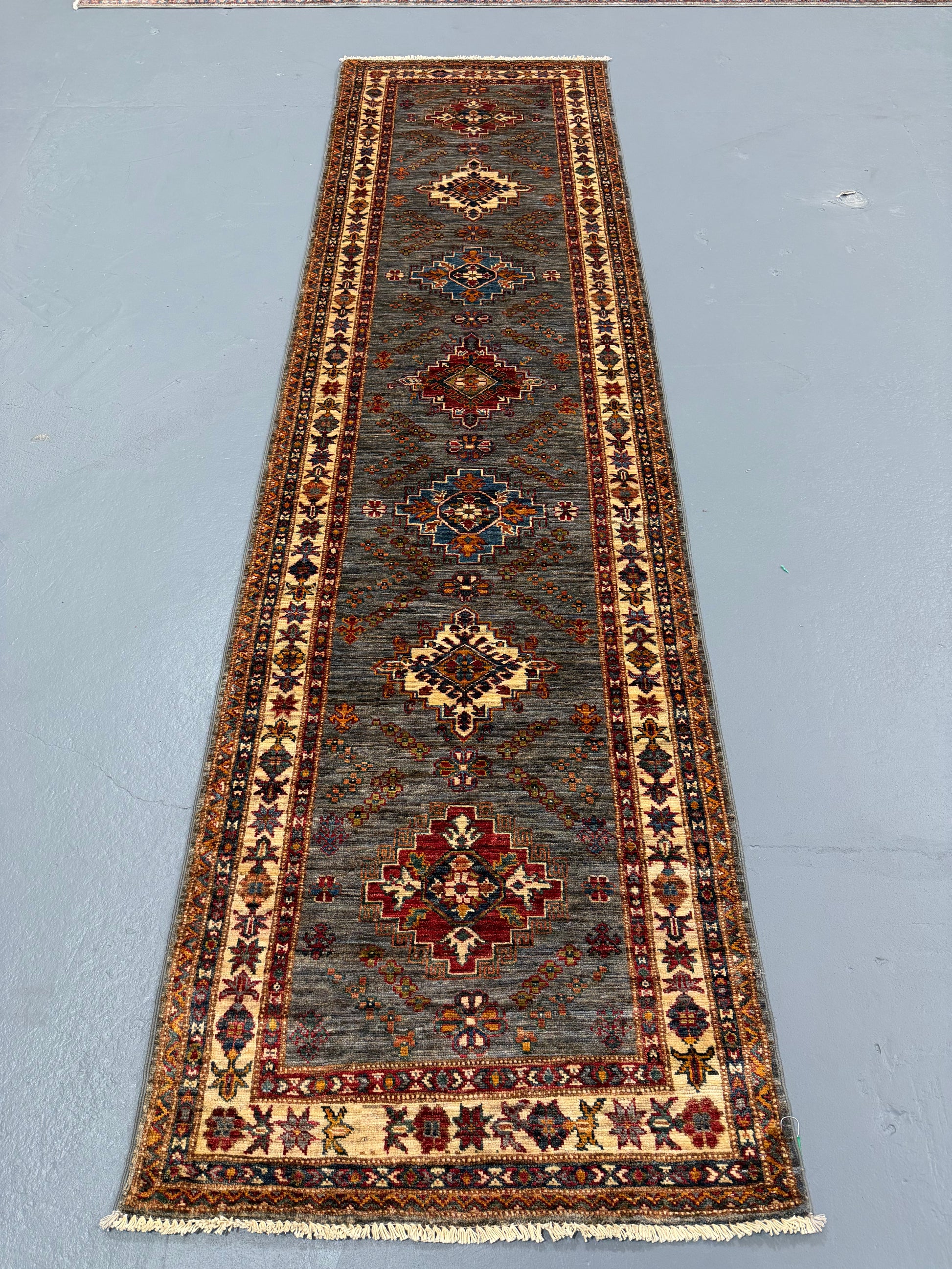 Oriental Hand Knotted Rug 2'9" x 10'2" #21419