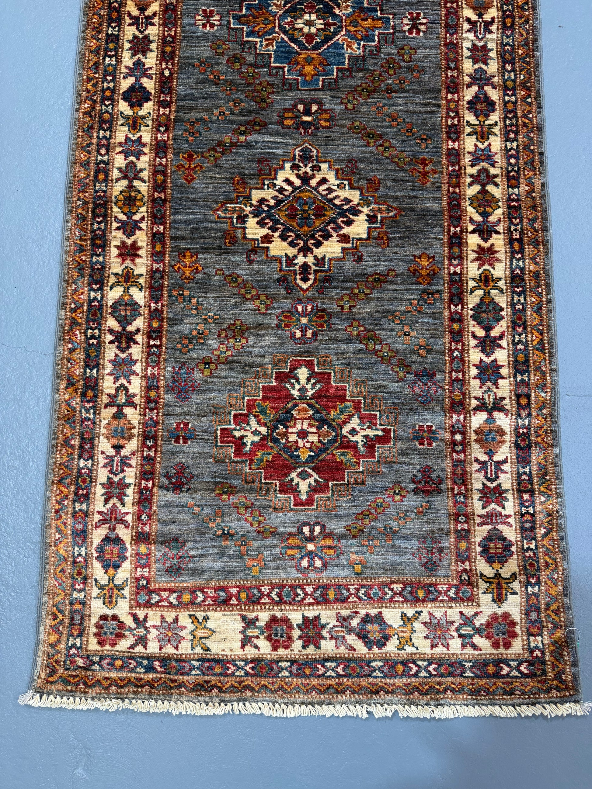 Oriental Hand Knotted Rug 2'9" x 10'2" #21419