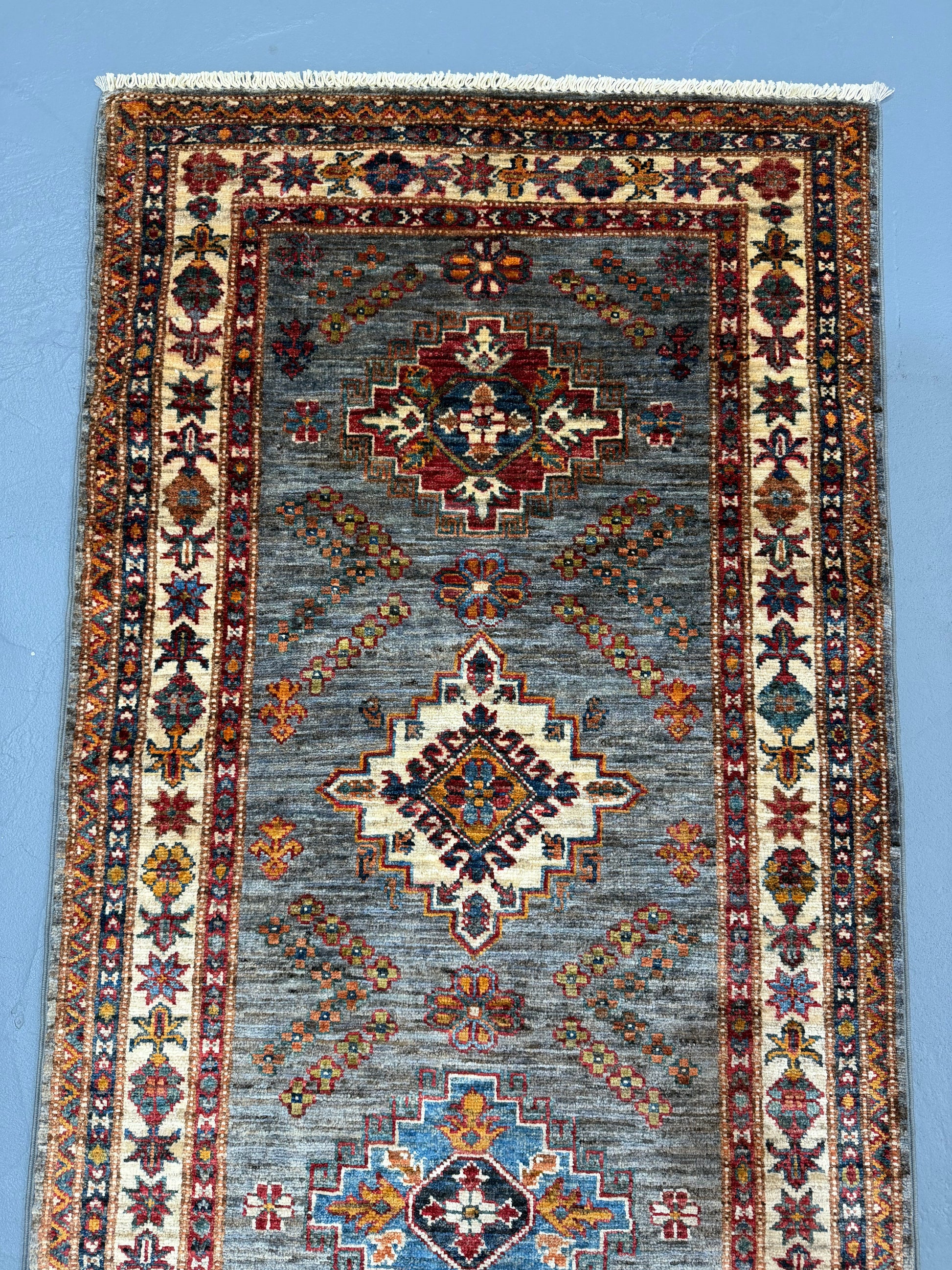 Oriental Hand Knotted Rug 2'9" x 10'2" #21419