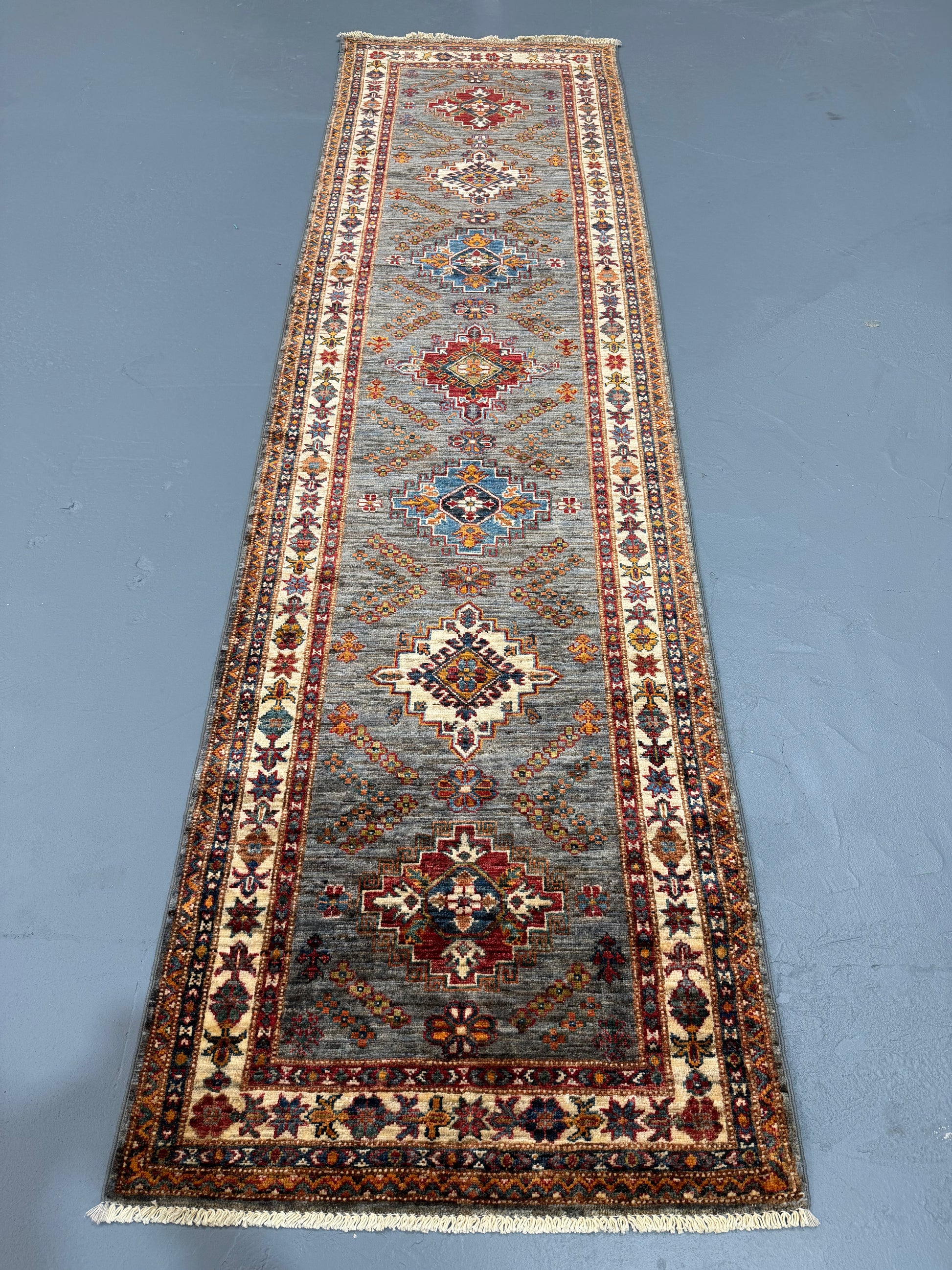 Oriental Hand Knotted Rug 2'9" x 10'2" #21419