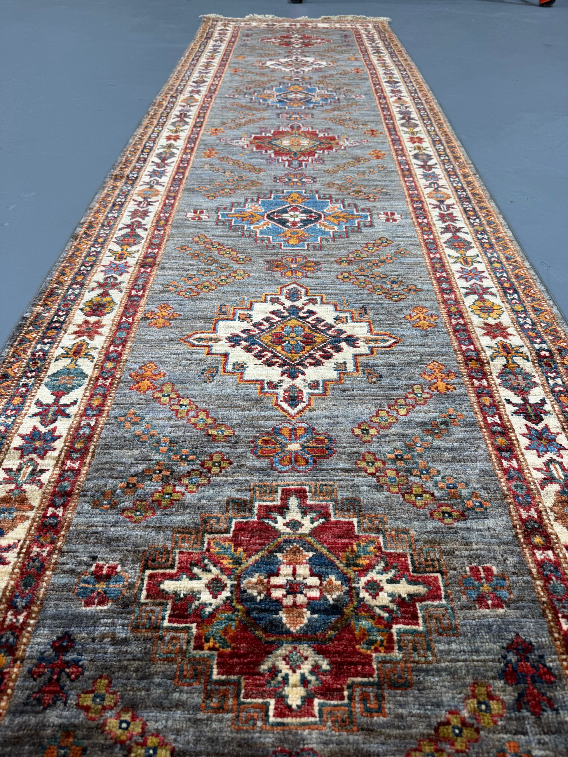 Oriental Hand Knotted Rug 2'9" x 10'2" #21419