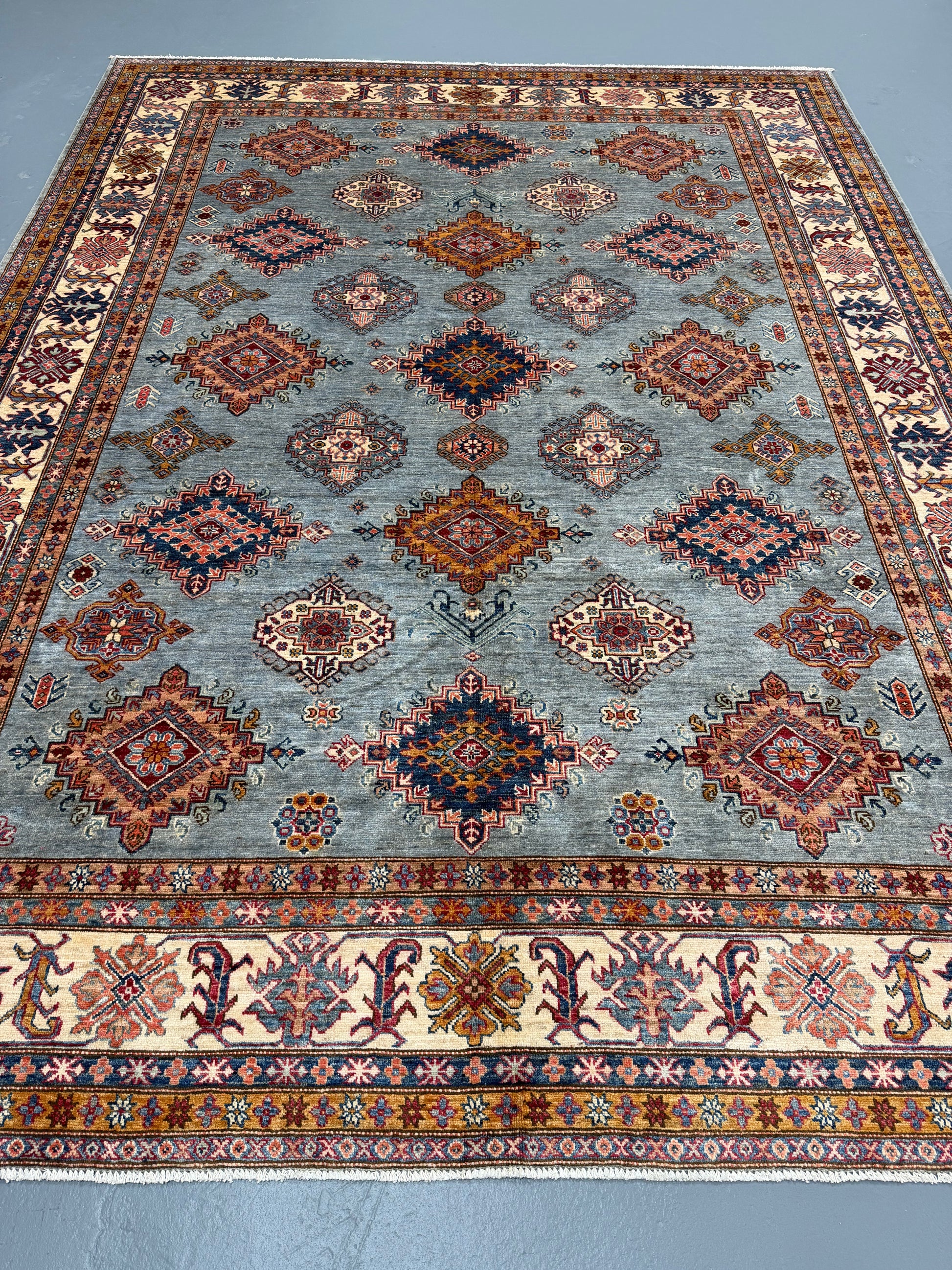 Oriental Hand Knotted Rug 9'1" x 12'1" #21424