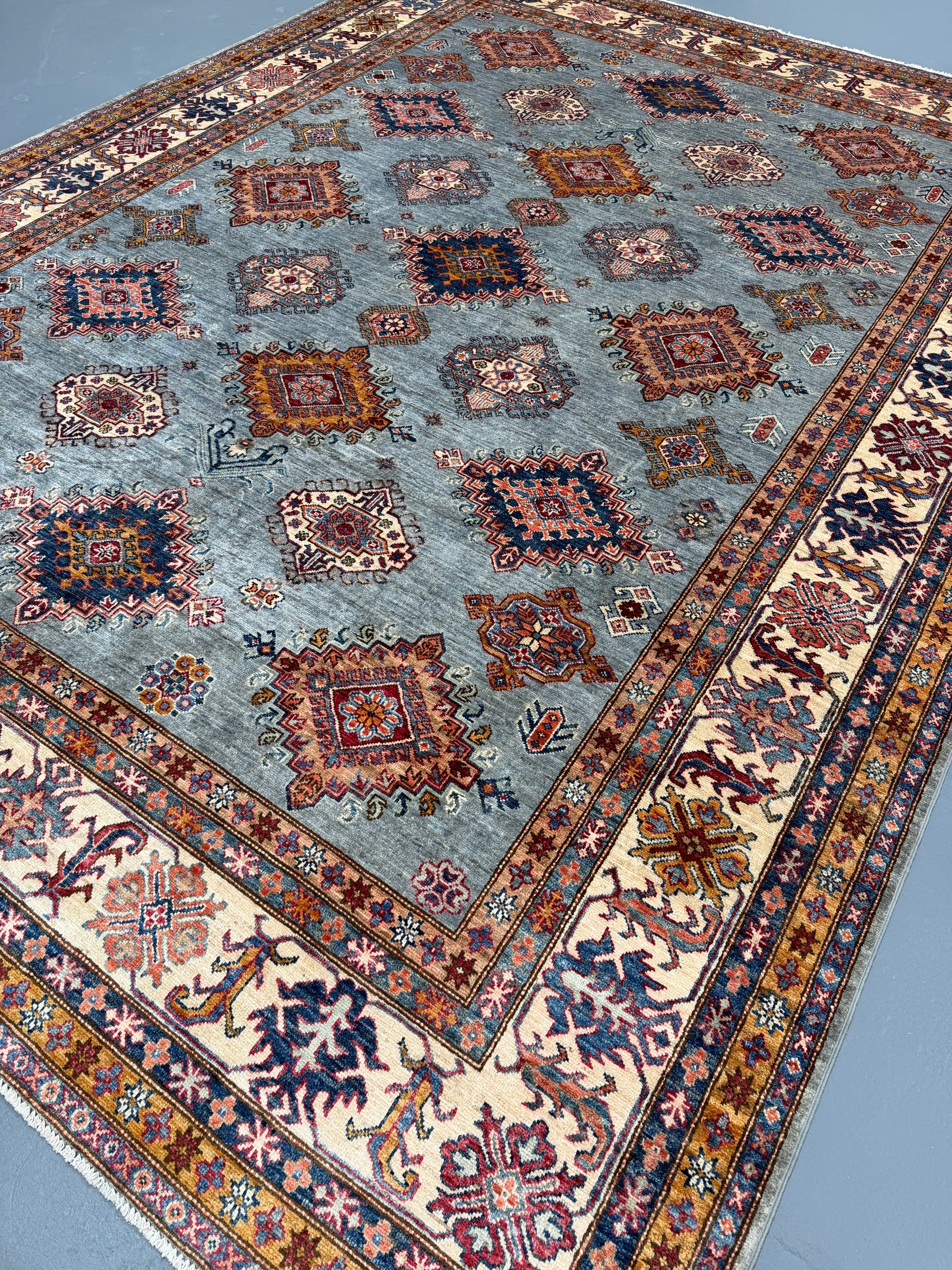 Oriental Hand Knotted Rug 9'1" x 12'1" #21424