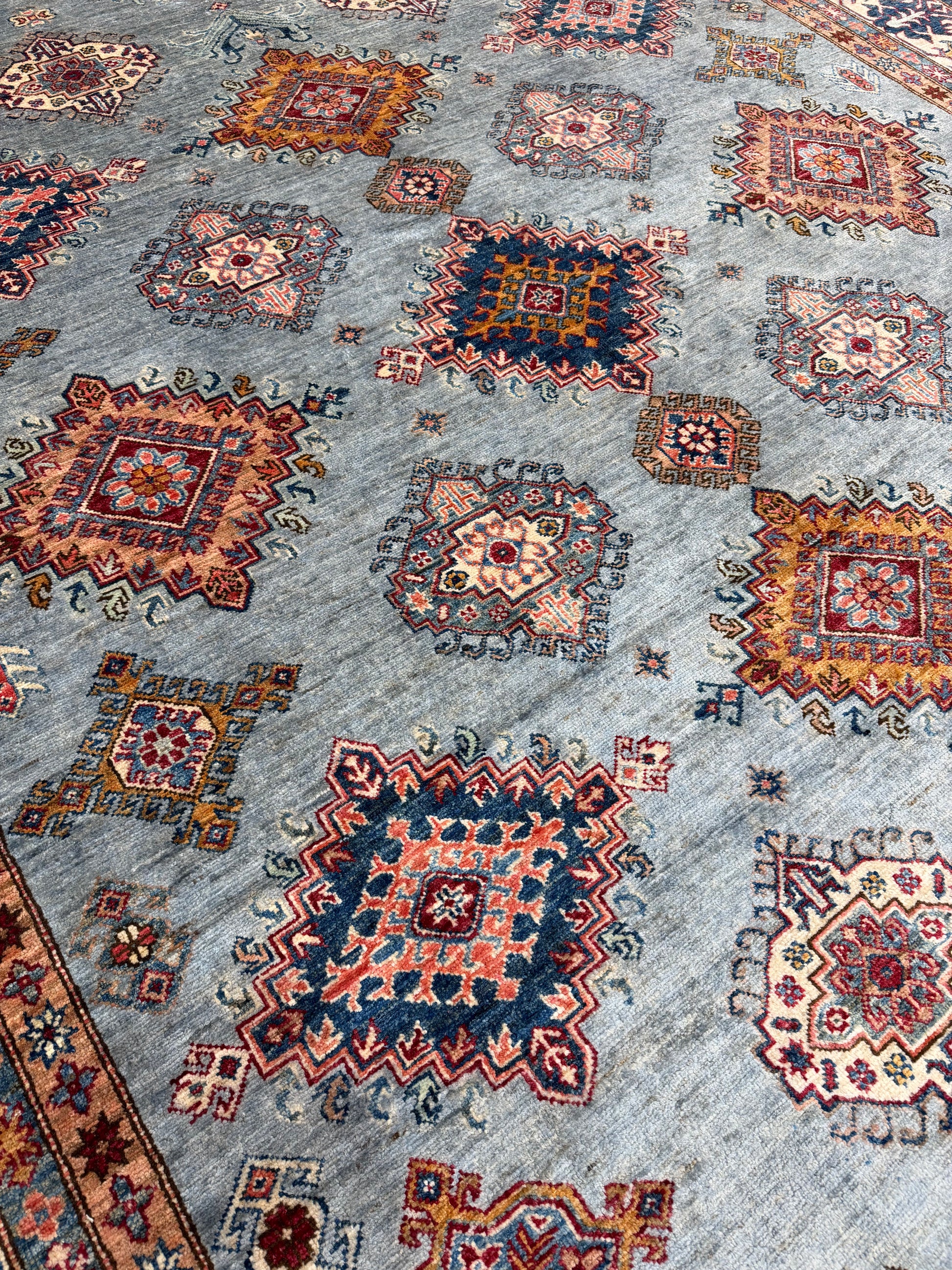Oriental Hand Knotted Rug 9'1" x 12'1" #21424