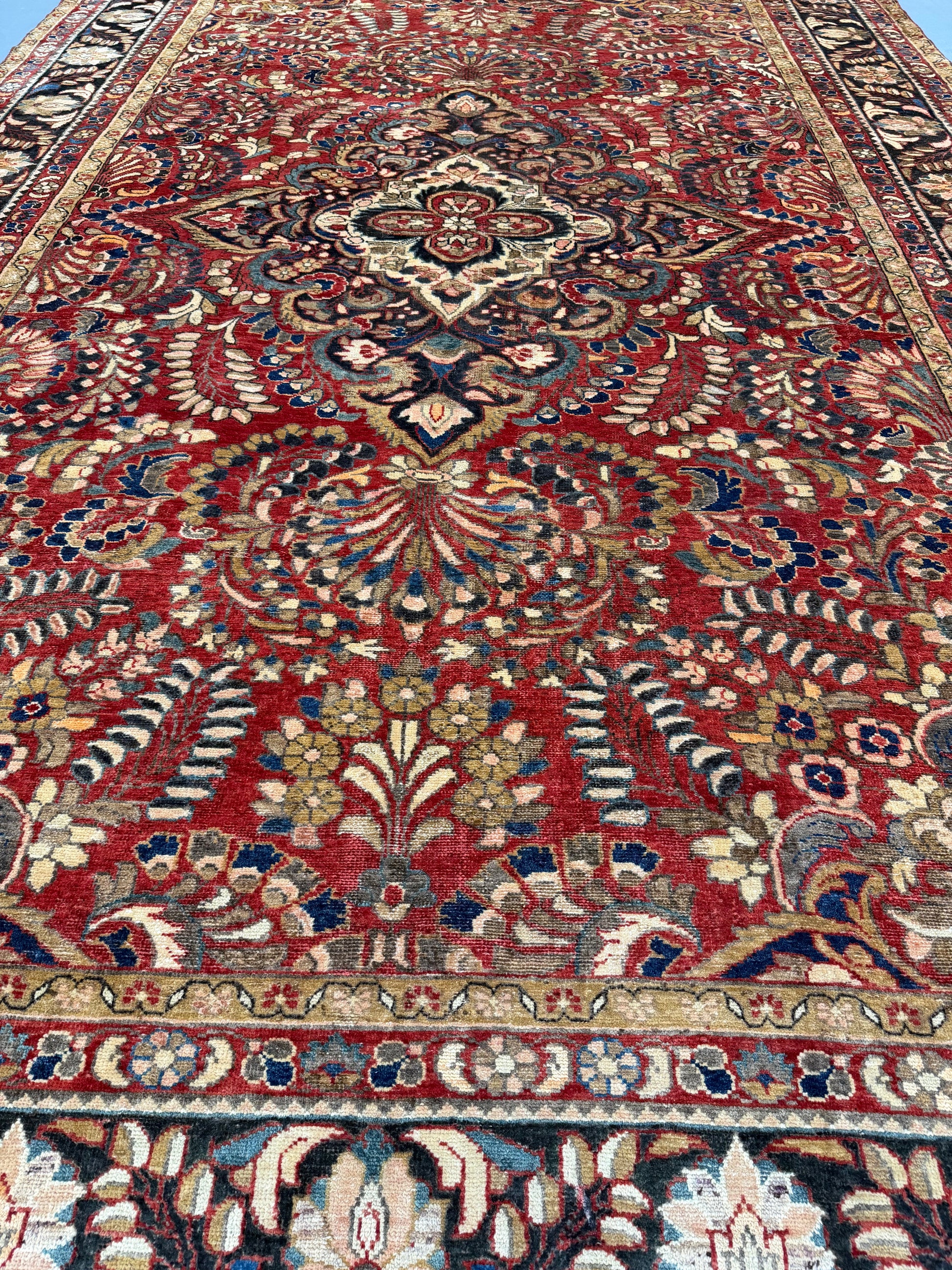 Oriental Handmade Vintage Rug 9'5" x 14'1" #21477