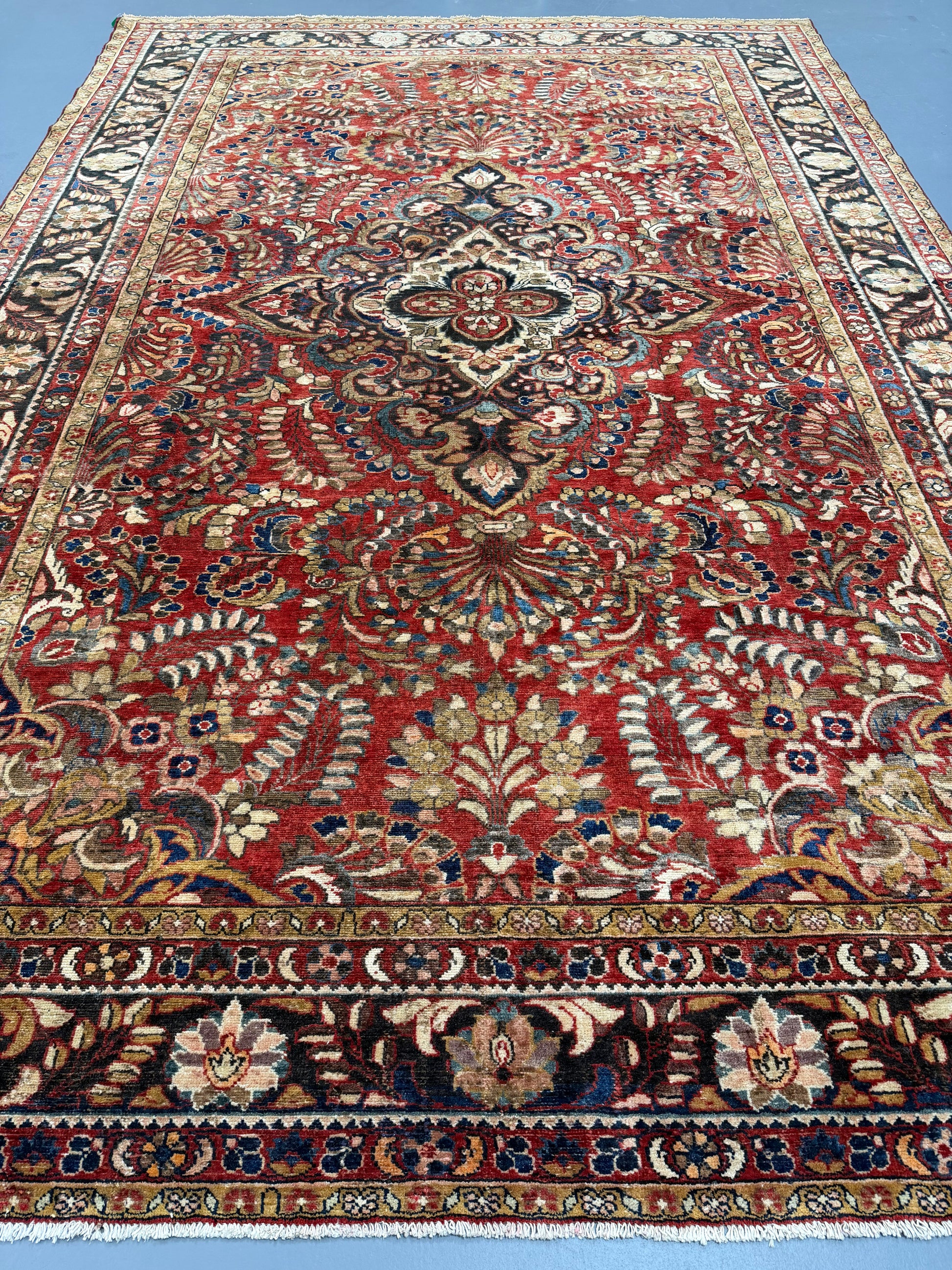 Oriental Handmade Vintage Rug 9'5" x 14'1" #21477