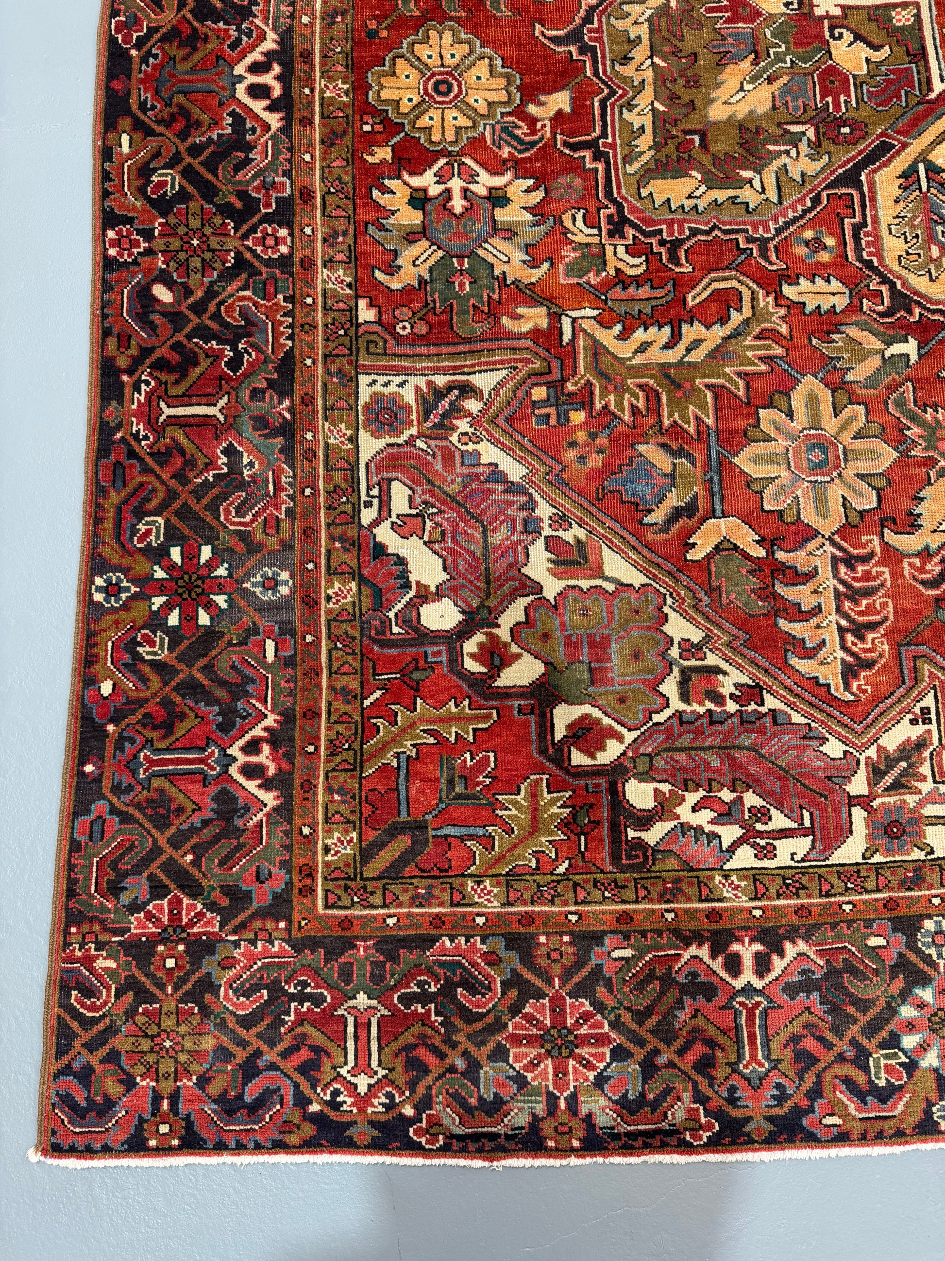Oriental Handmade Vintage Rug 9'3" x 12'7" #21478
