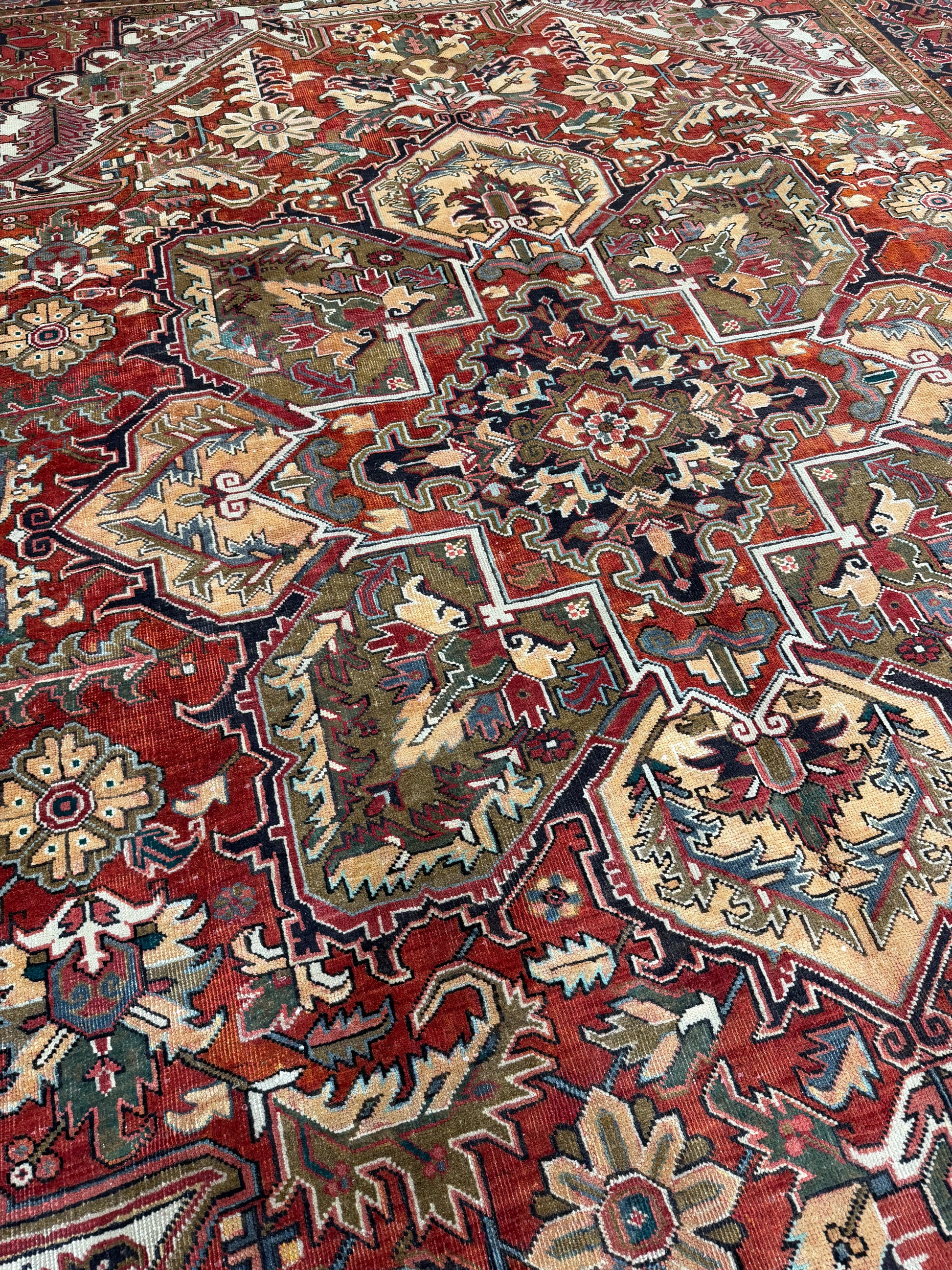 Oriental Handmade Vintage Rug 9'3" x 12'7" #21478