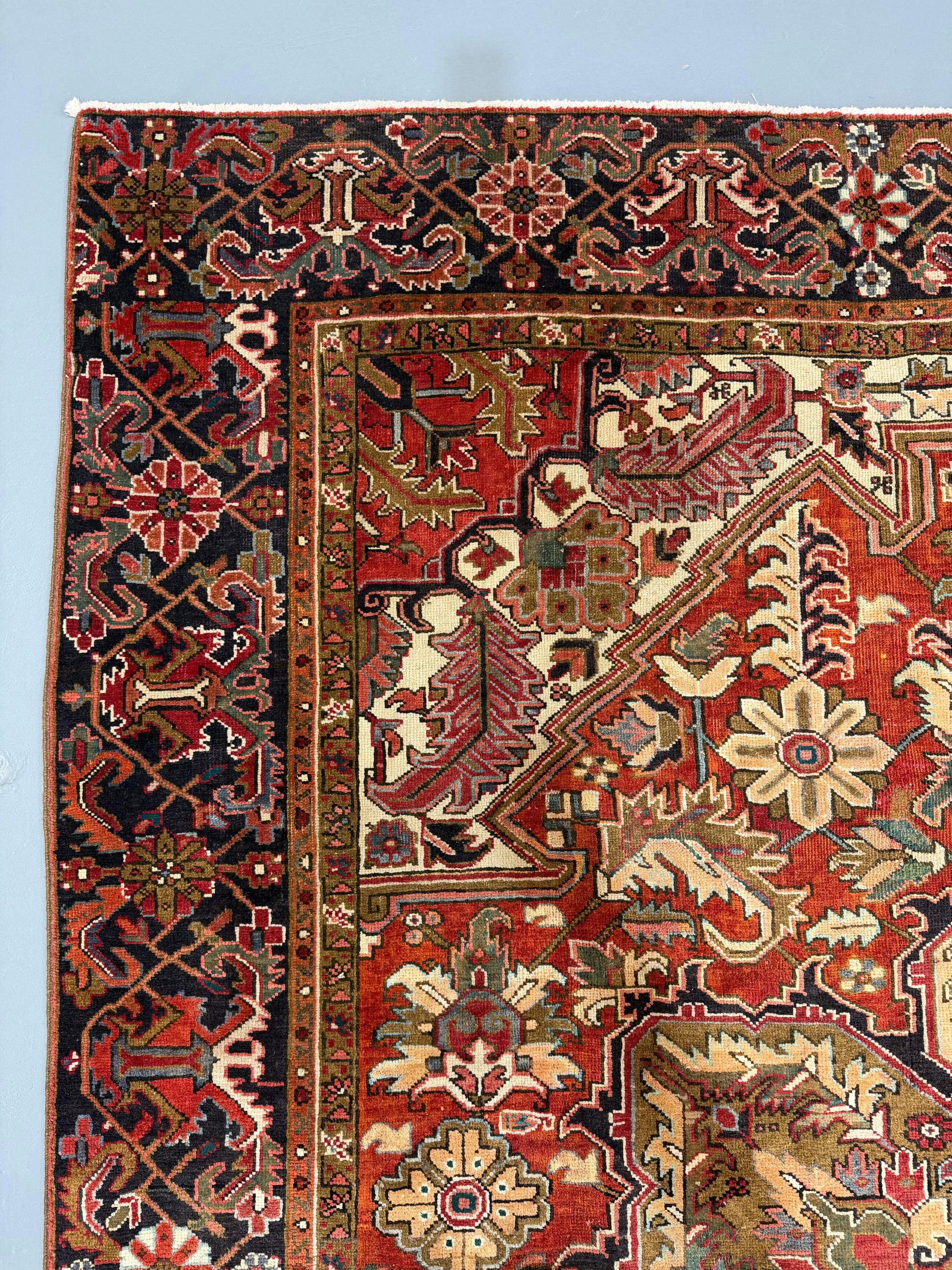 Oriental Handmade Vintage Rug 9'3" x 12'7" #21478