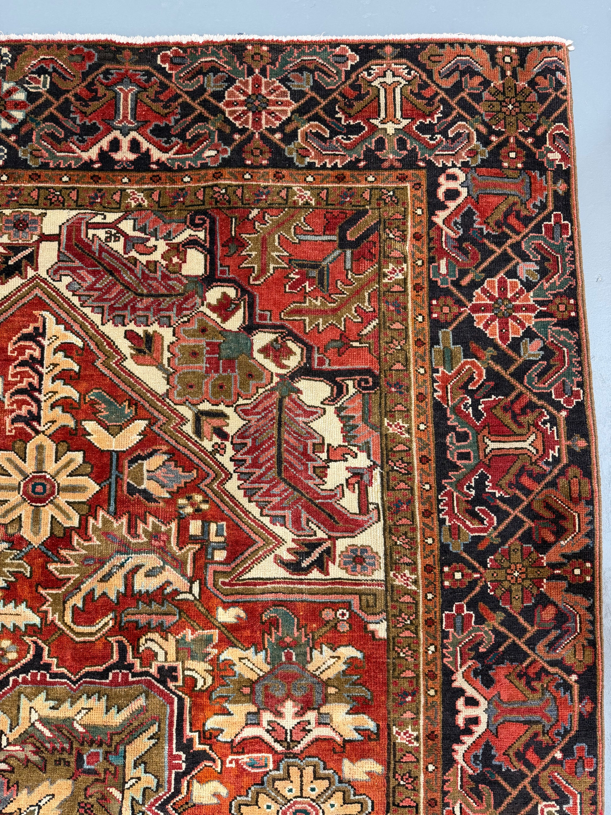 Oriental Handmade Vintage Rug 9'3" x 12'7" #21478