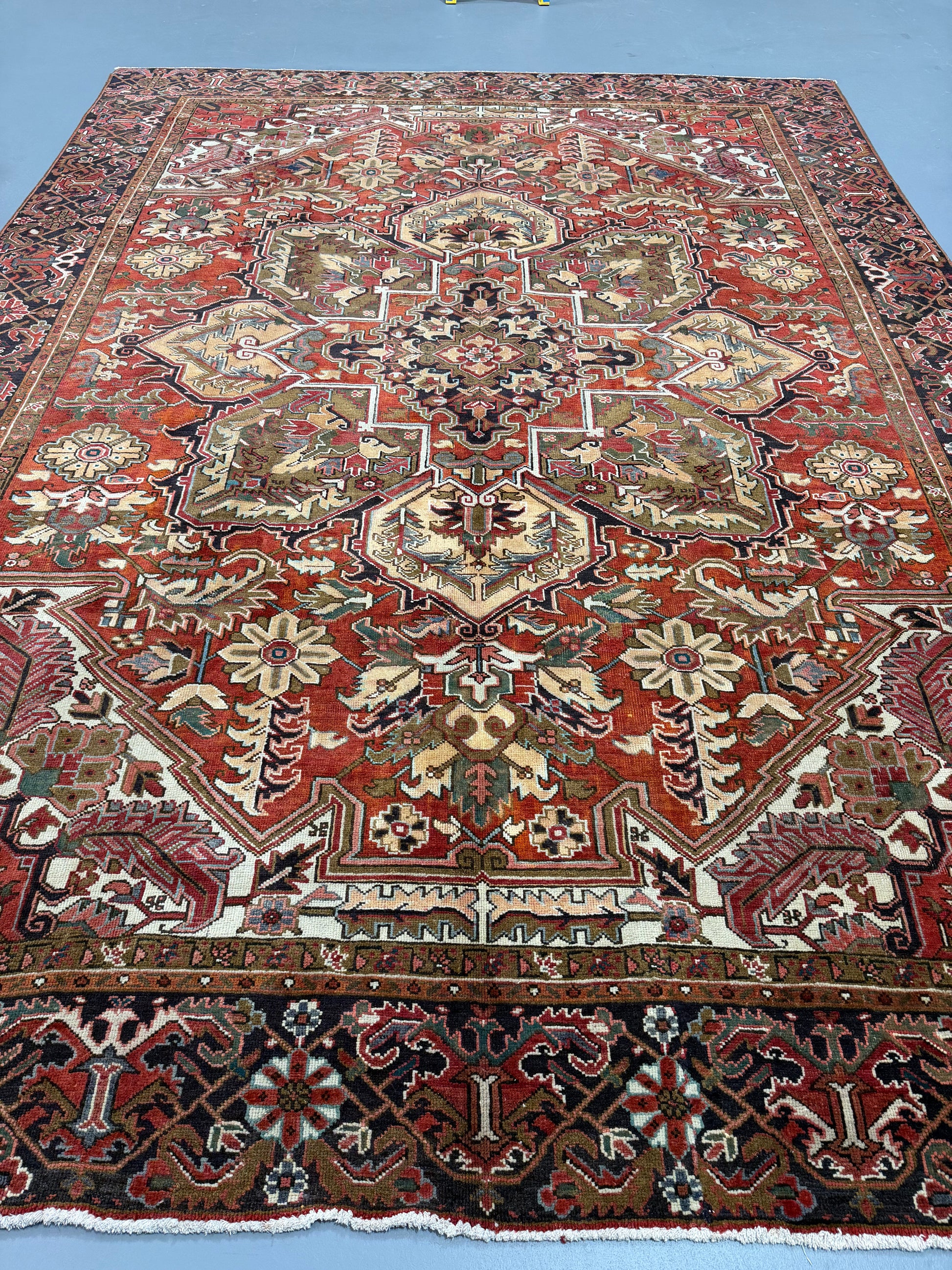 Oriental Handmade Vintage Rug 9'3" x 12'7" #21478