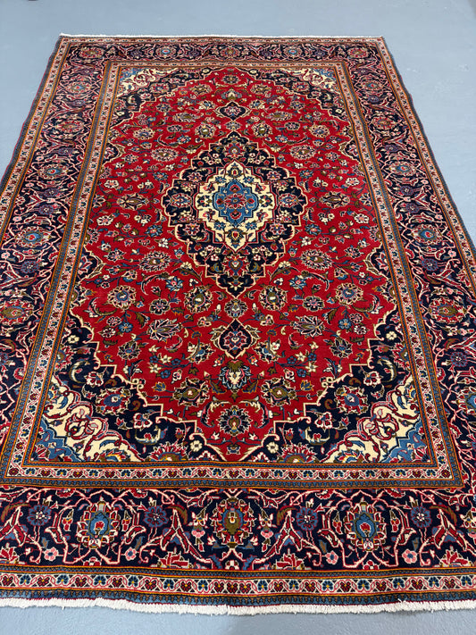 Oriental Handmade Vintage Rug 6'5" x 9'5" #21472