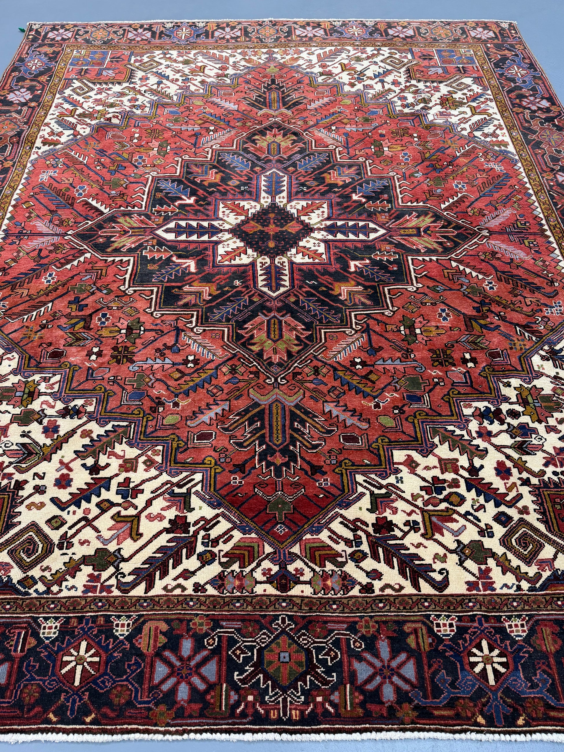 Oriental Handmade Vintage Rug 8'7" x 10'7" #21470
