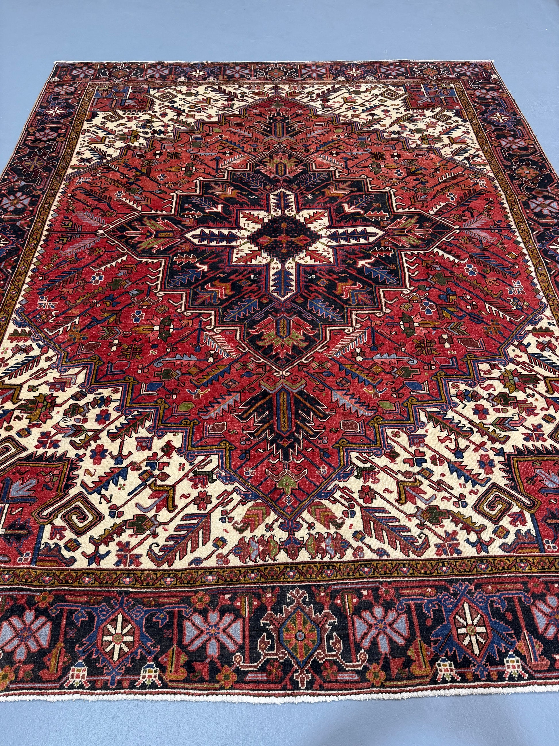 Oriental Handmade Vintage Rug 8'7" x 10'7" #21470