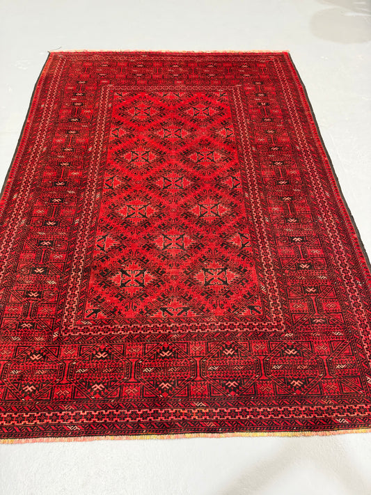 Oriental Handmade Vintage Rug 6'3" x 9'5" #21475