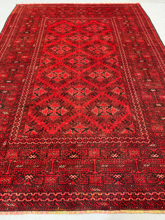Oriental Handmade Vintage Rug 6'3" x 9'5" #21475