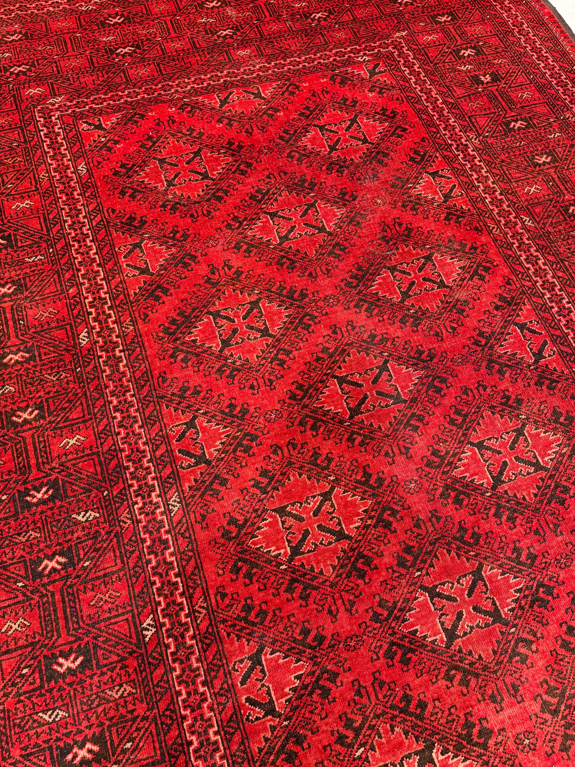 Oriental Handmade Vintage Rug 6'3" x 9'5" #21475