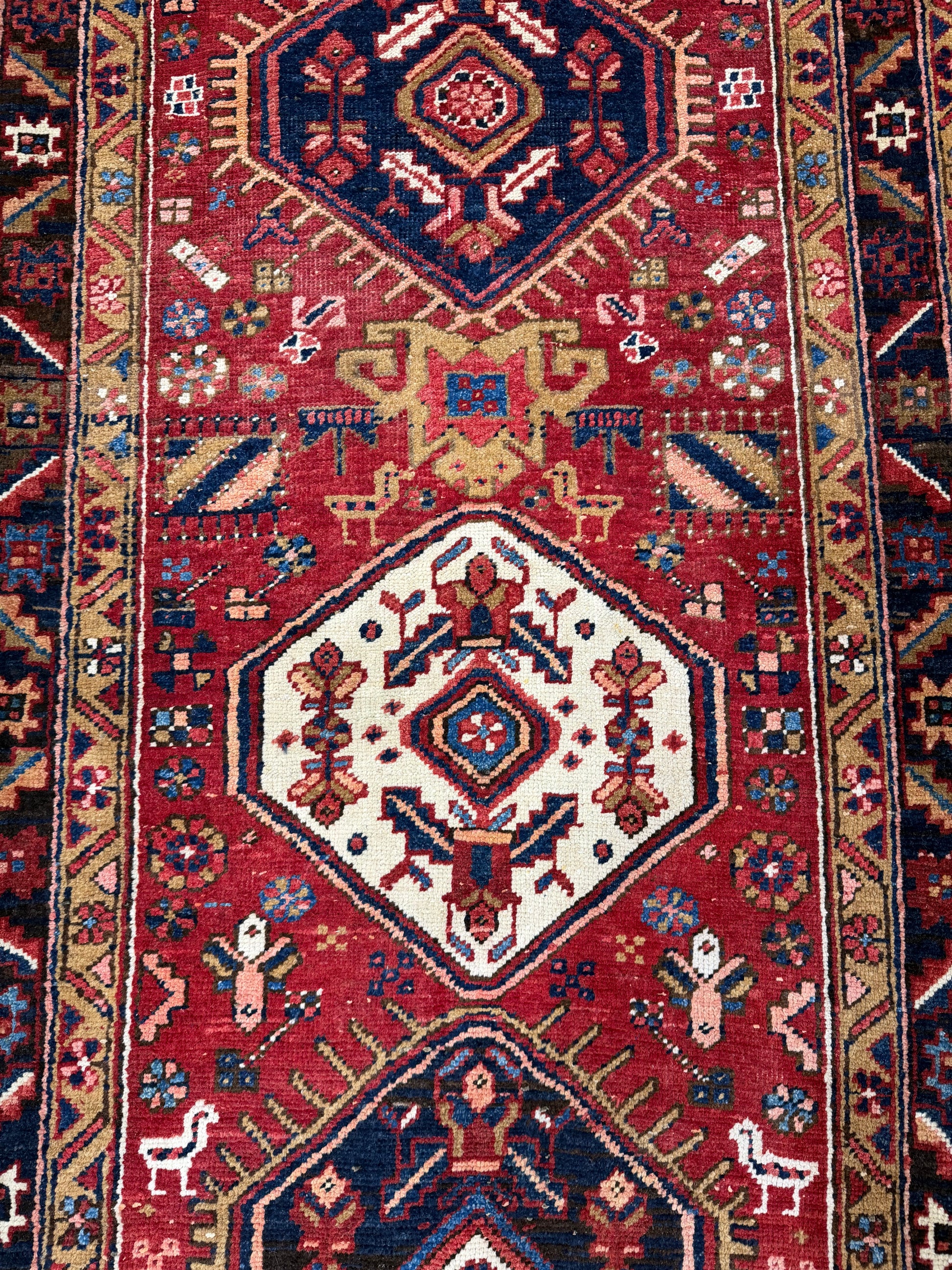 Oriental Handmade Vintage Rug  3'7" x 10'11" #21468