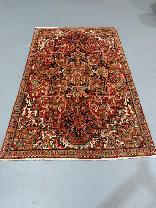 Oriental Handmade Vintage Rug 5'2" x 8'3" #21467