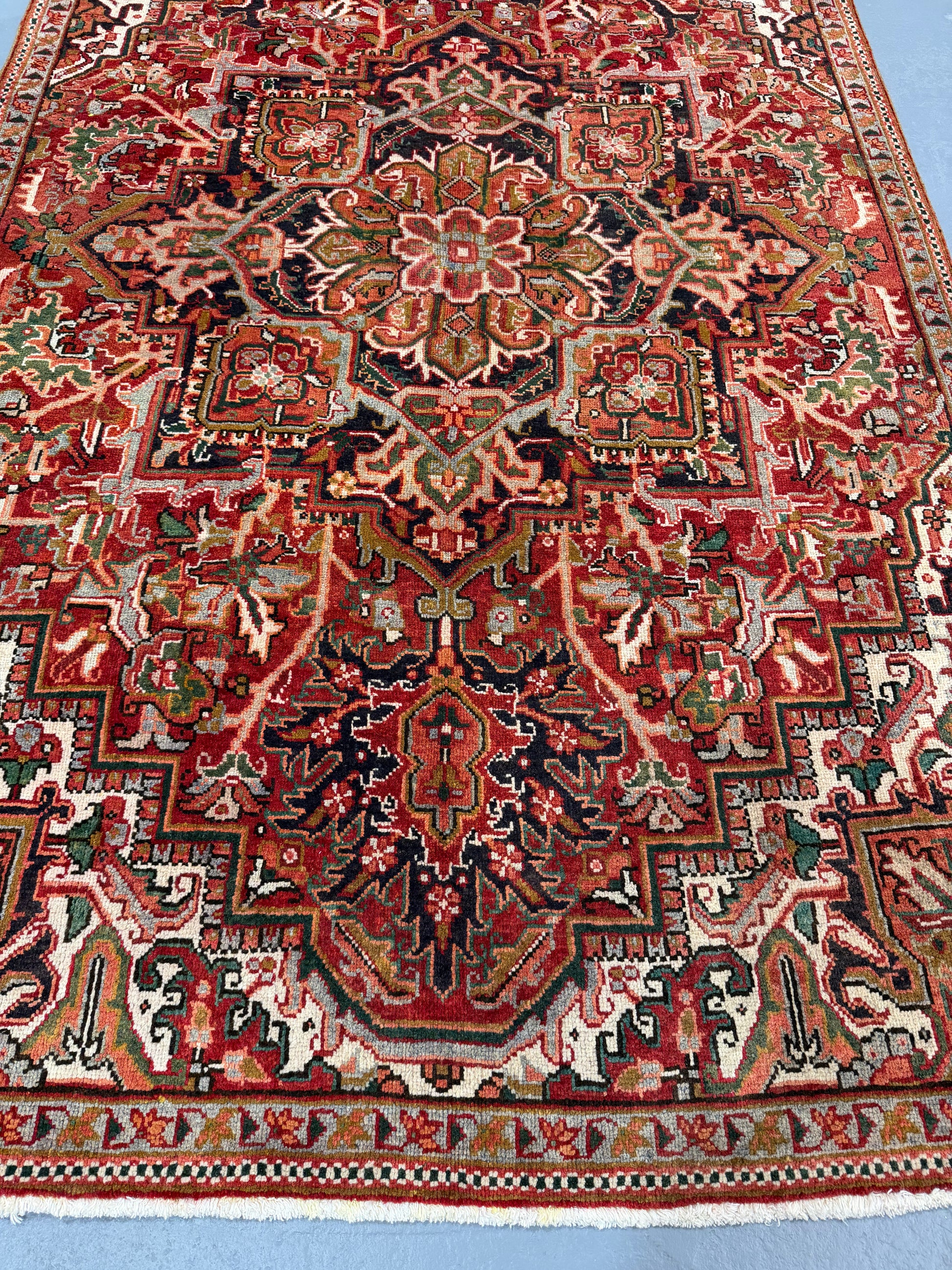 Oriental Handmade Vintage Rug 5'2" x 8'3" #21467
