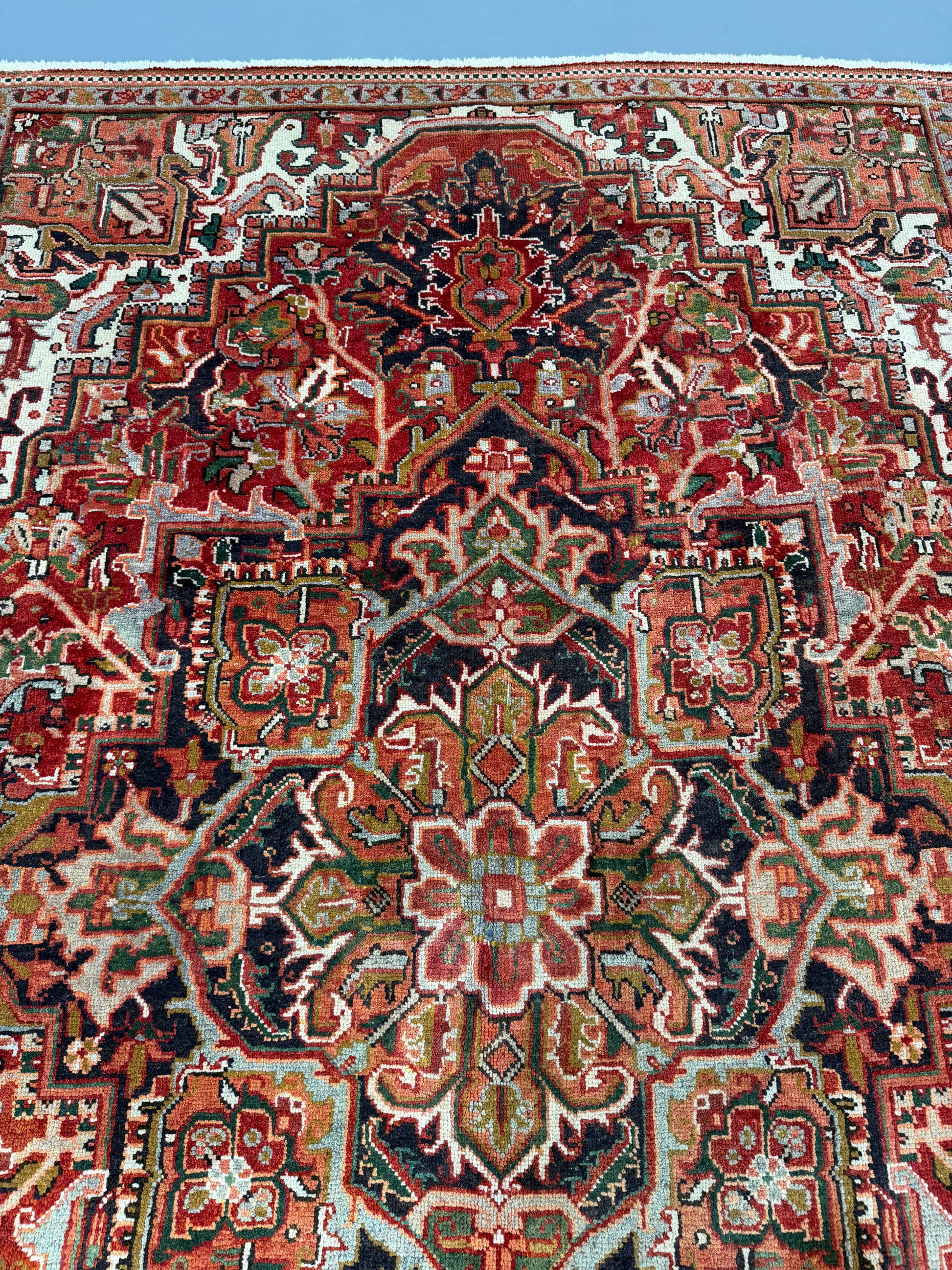 Oriental Handmade Vintage Rug 5'2" x 8'3" #21467