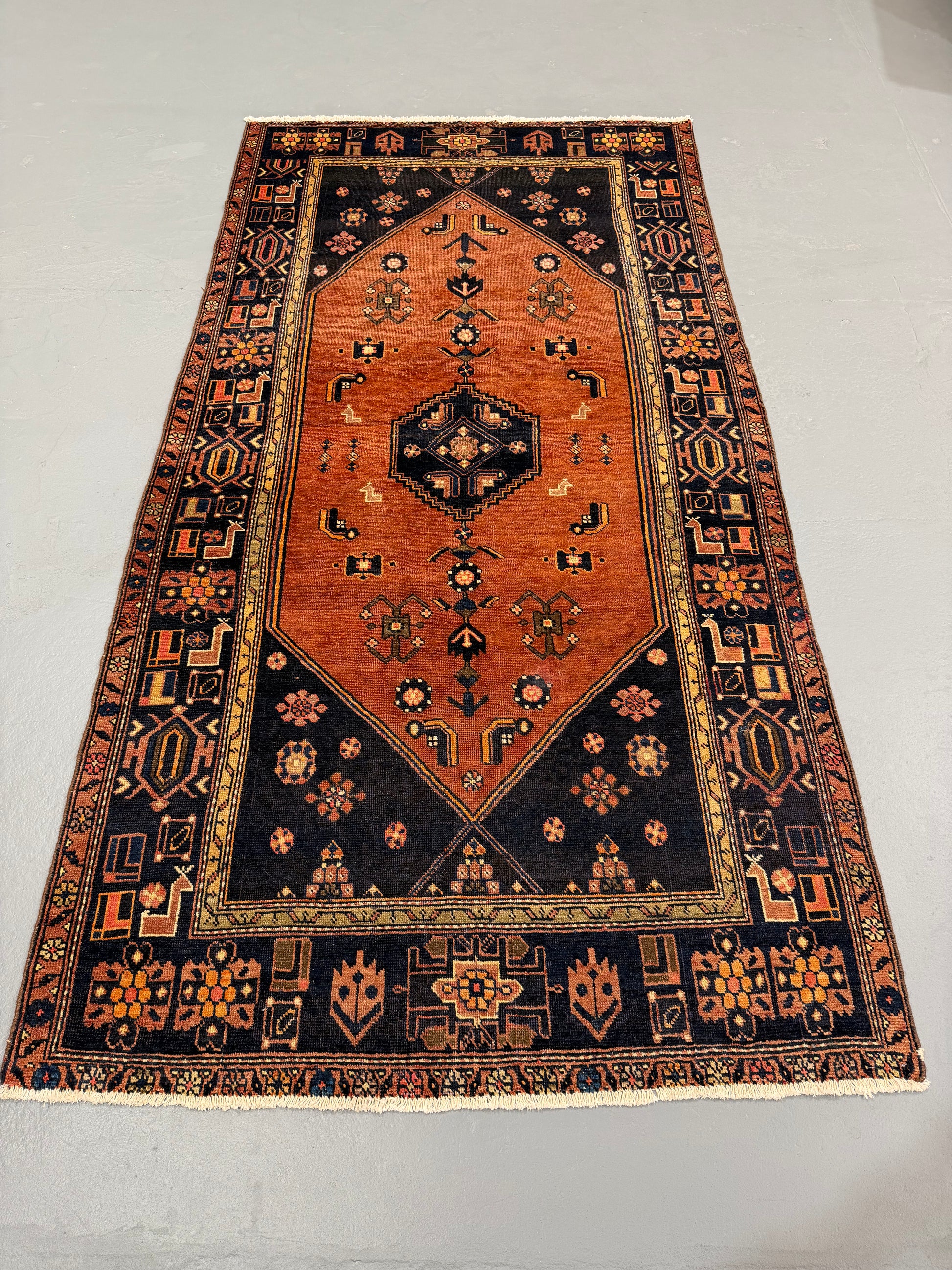 Oriental Handmade Vintage Rug 5'1" x 10' #21462
