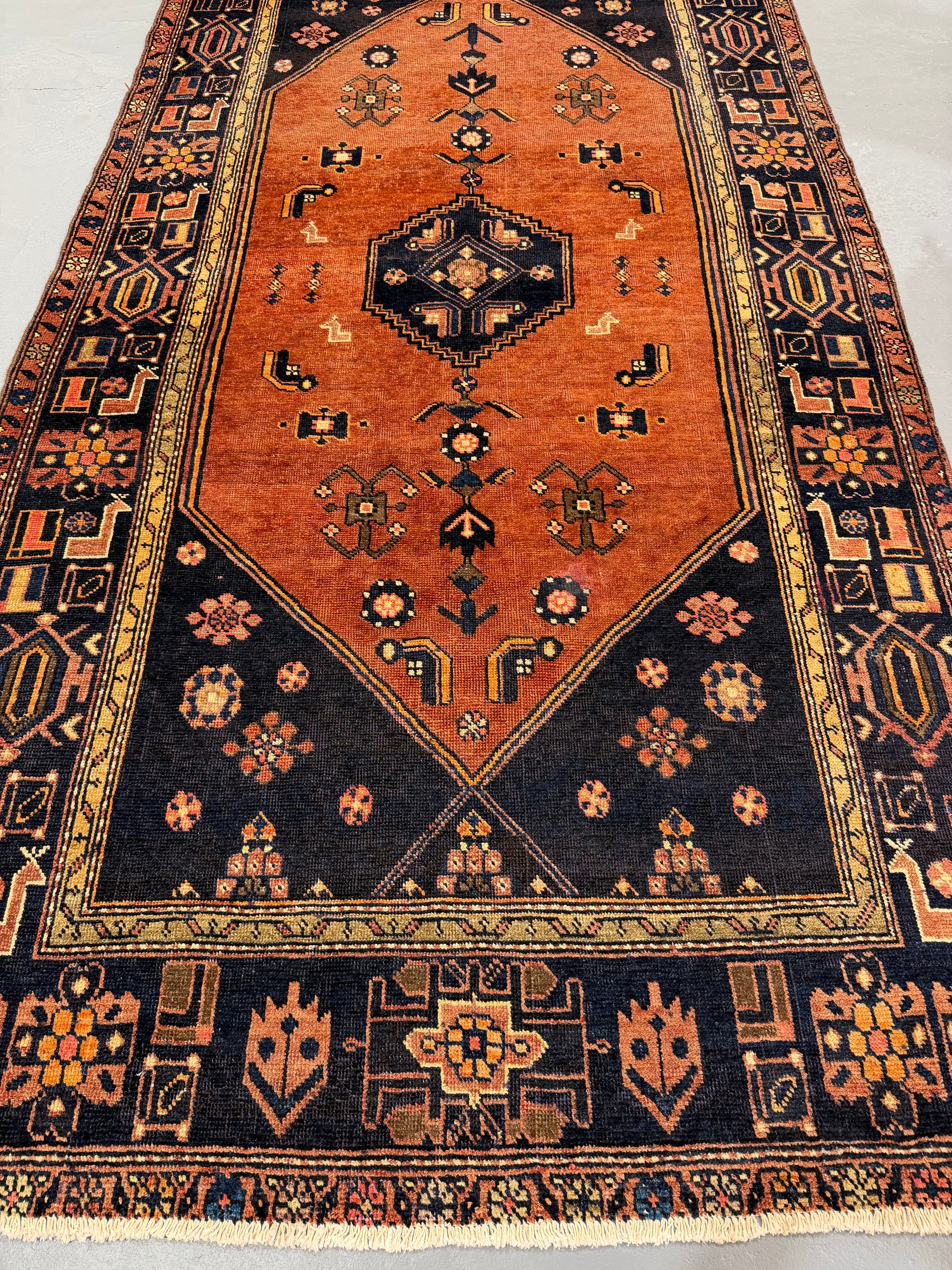 Oriental Handmade Vintage Rug 5'1" x 10' #21462